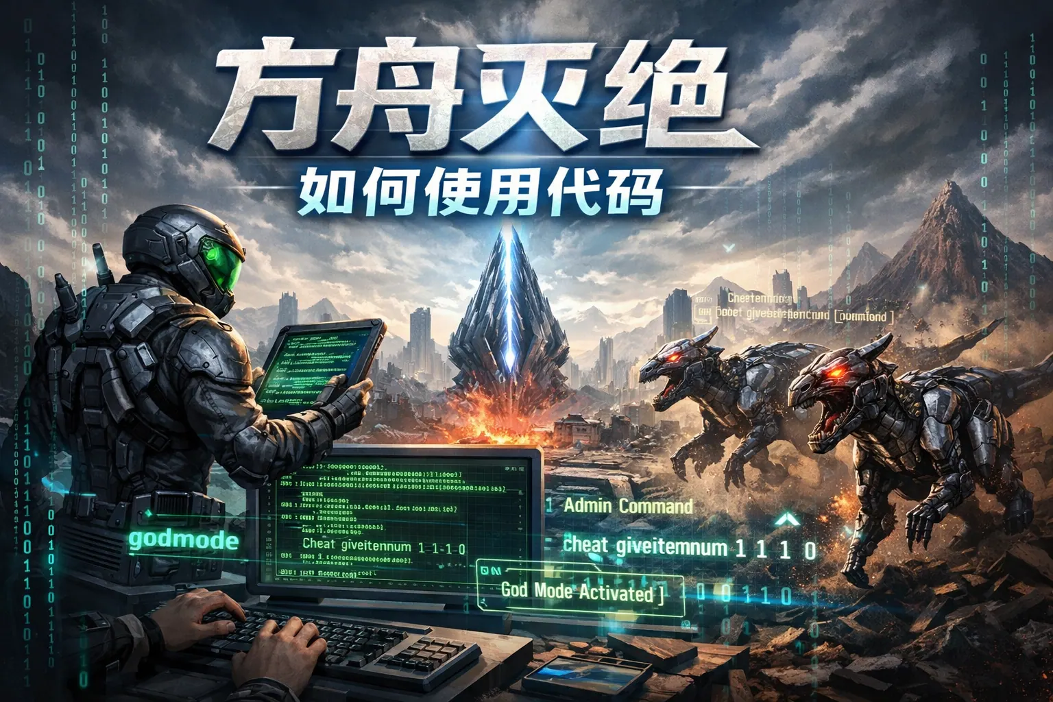 方舟灭绝如何使用代码