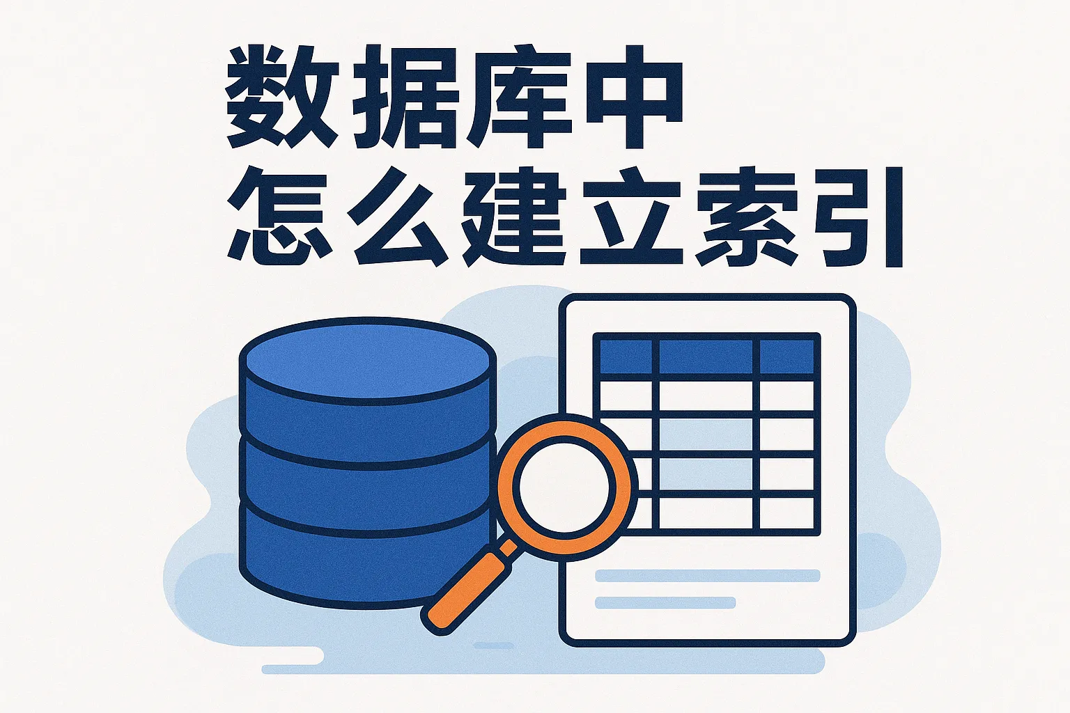 数据库中怎么建立索引