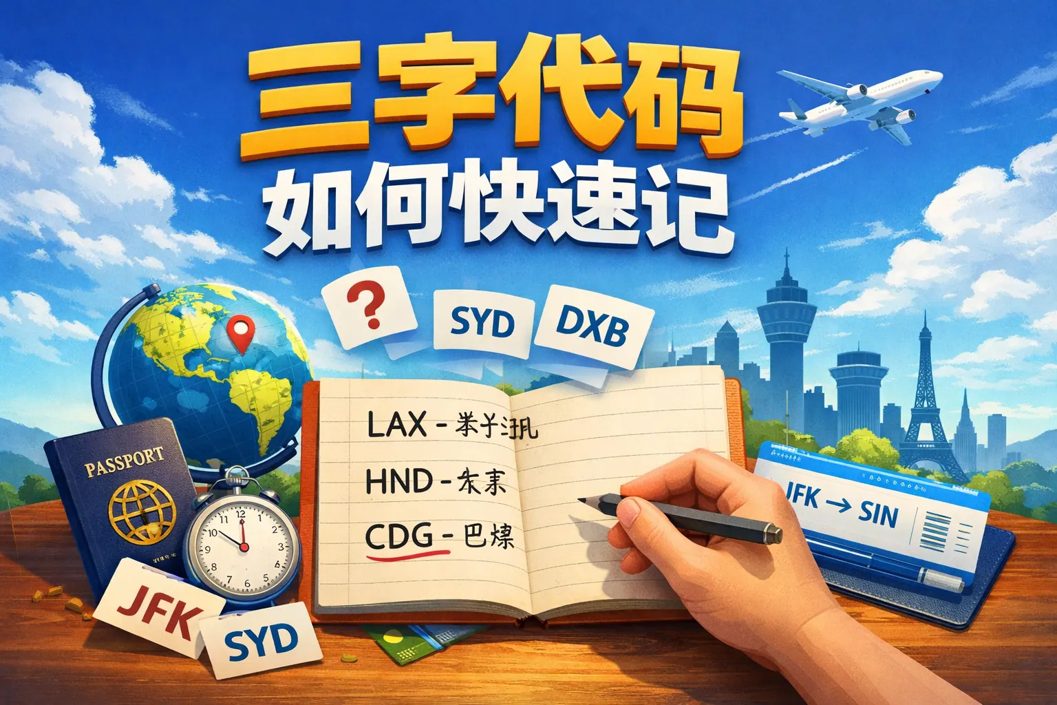 三字代码如何快速记