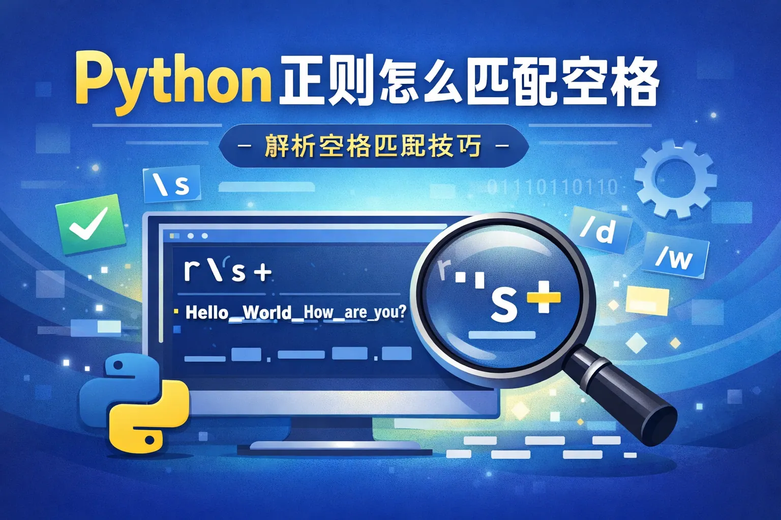 python正则怎么匹配空格