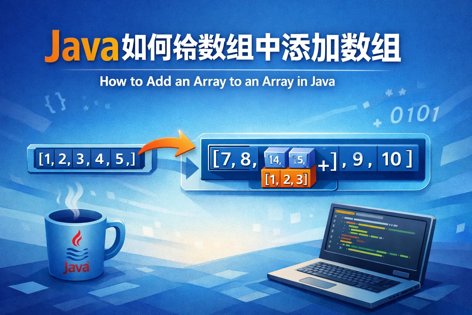 java如何给数组中添加数组