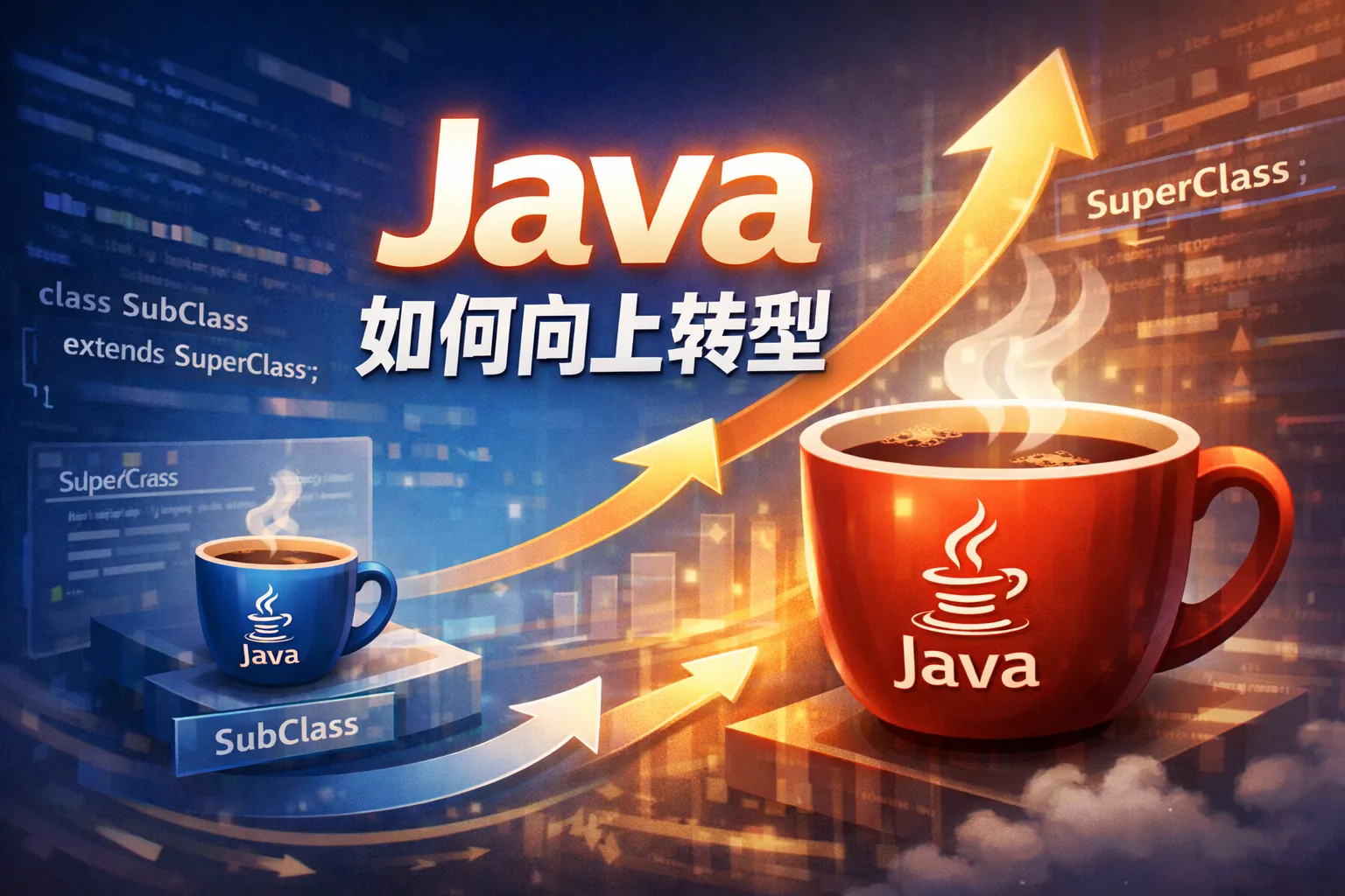 java如何向上转型