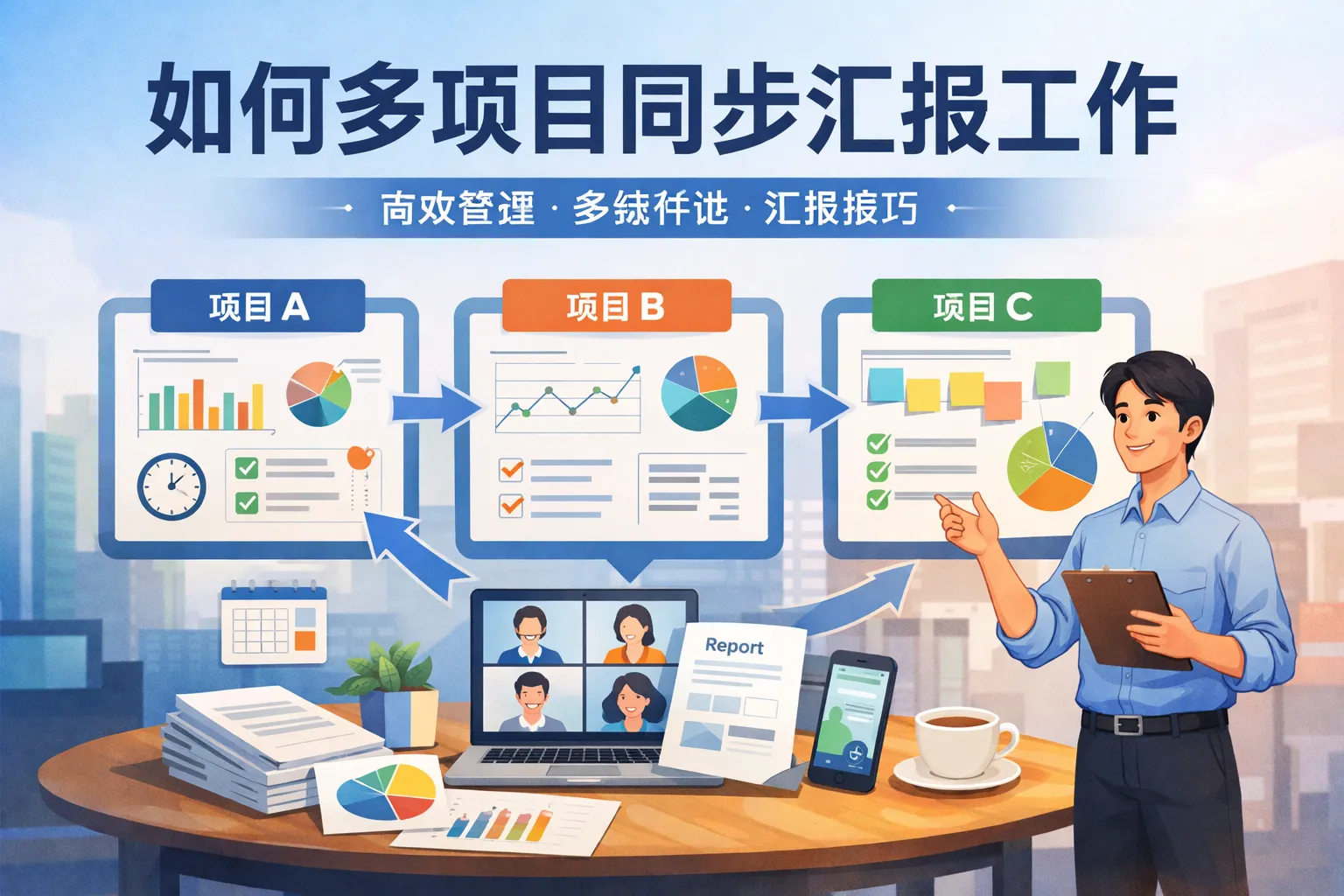 如何多项目同步汇报工作