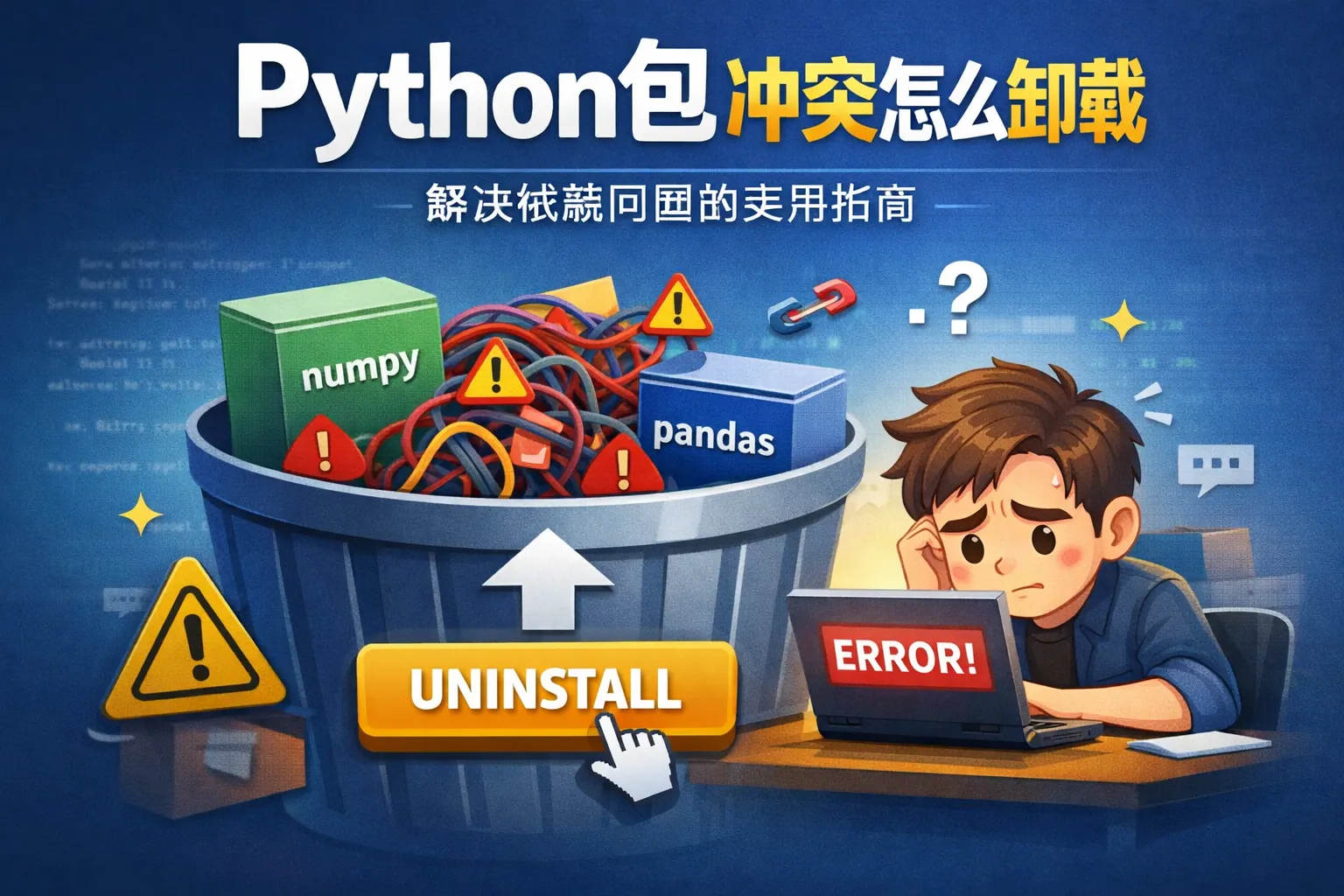 python包冲突怎么卸载