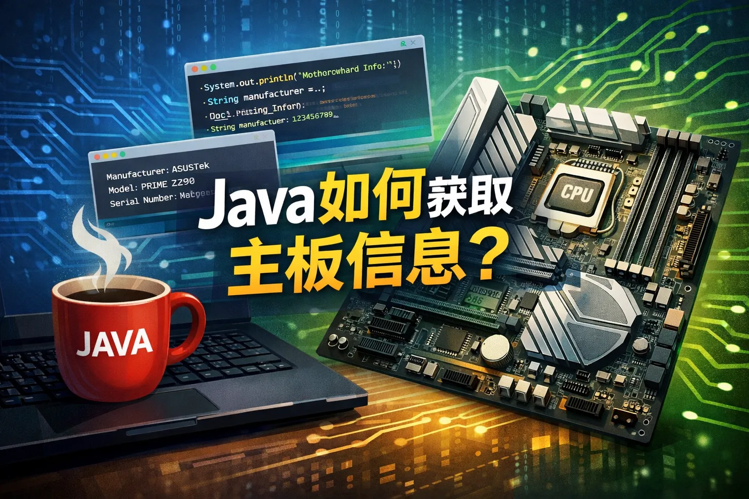 java如何获取主板信息吗