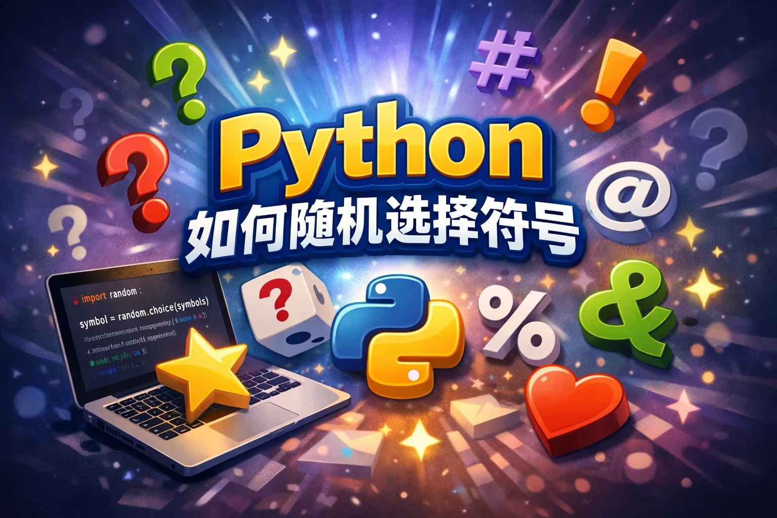 python如何随机选择符号