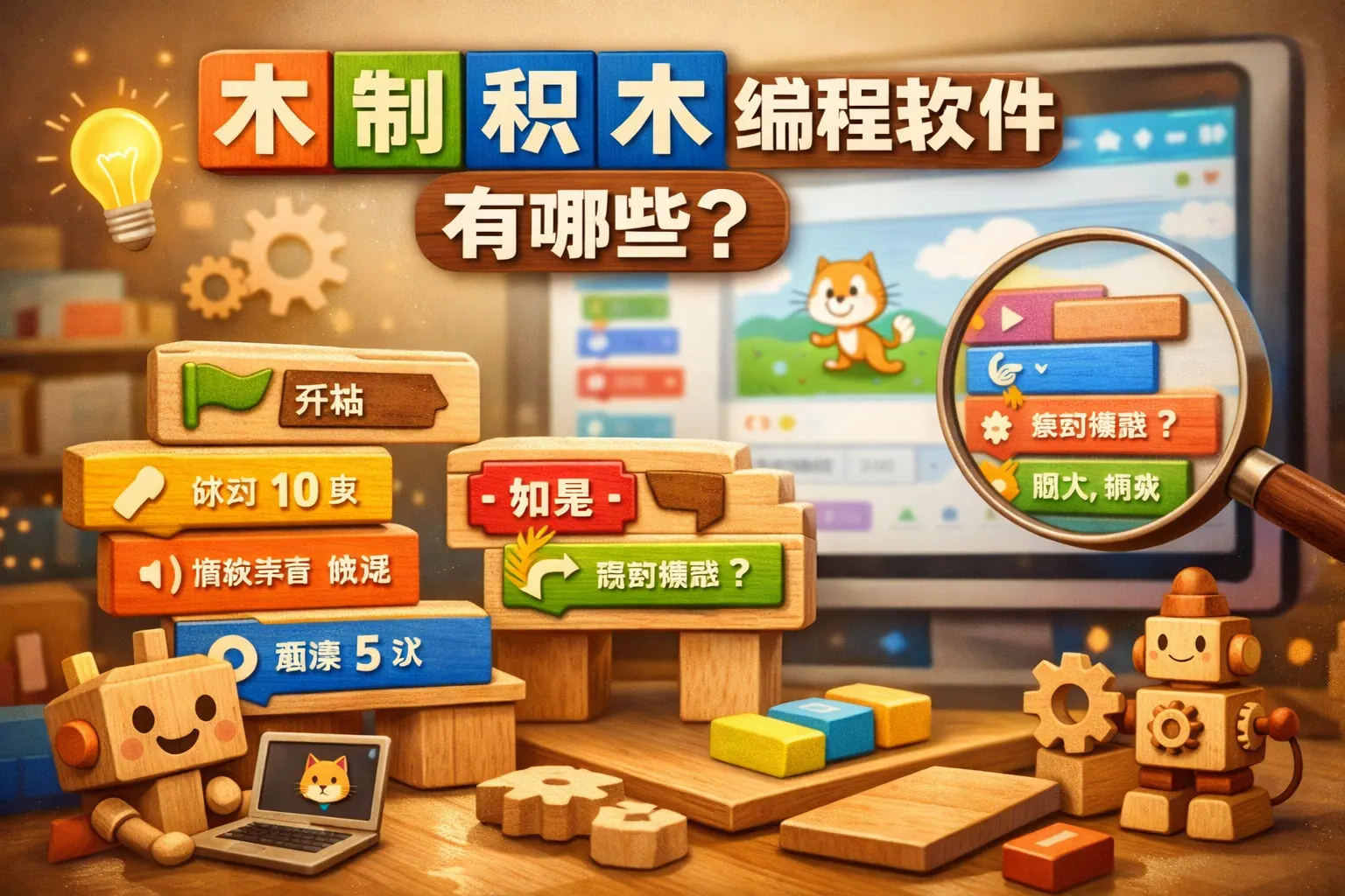 木制积木编程软件有哪些