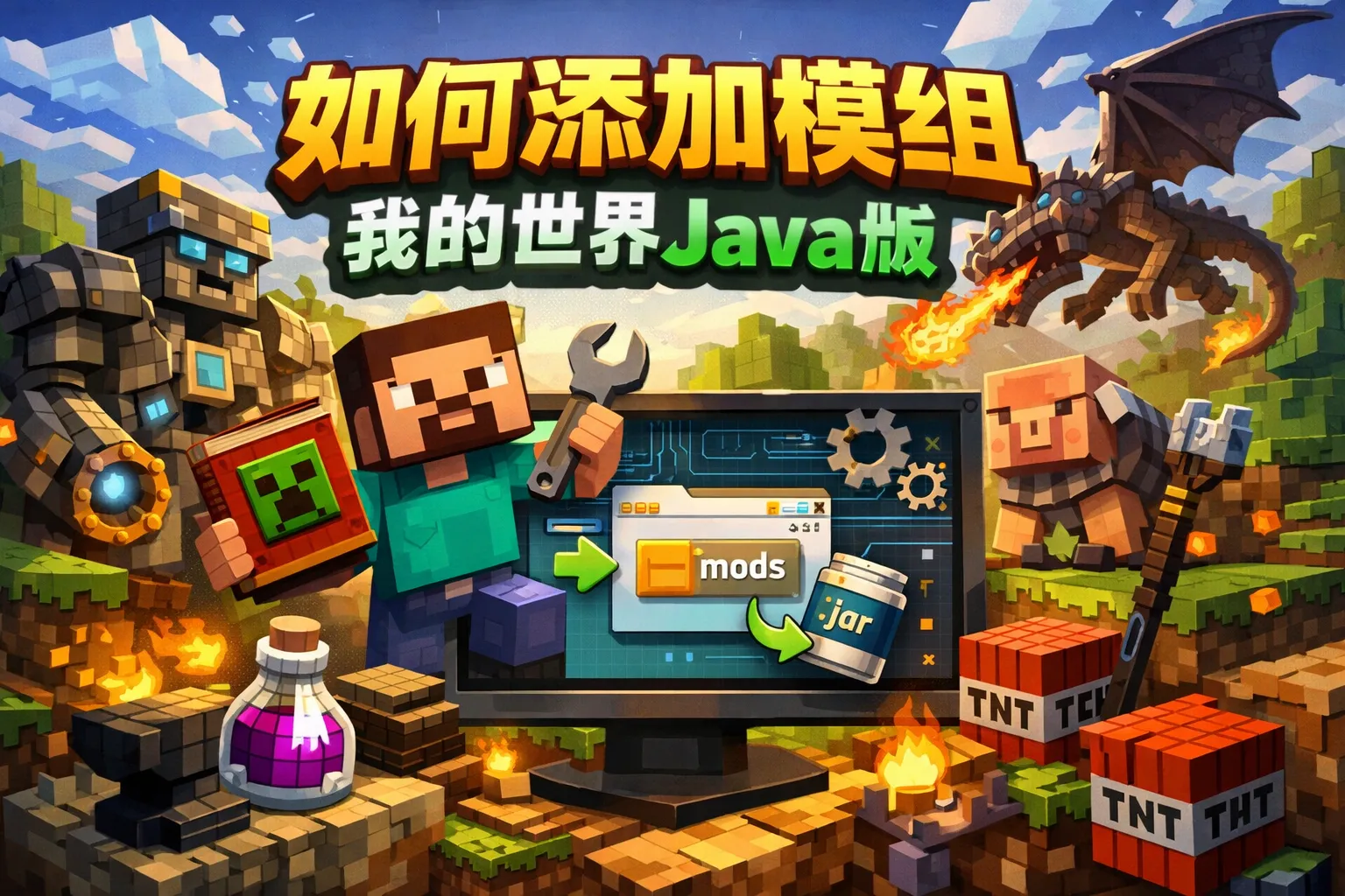 如何添加模组我的世界java版