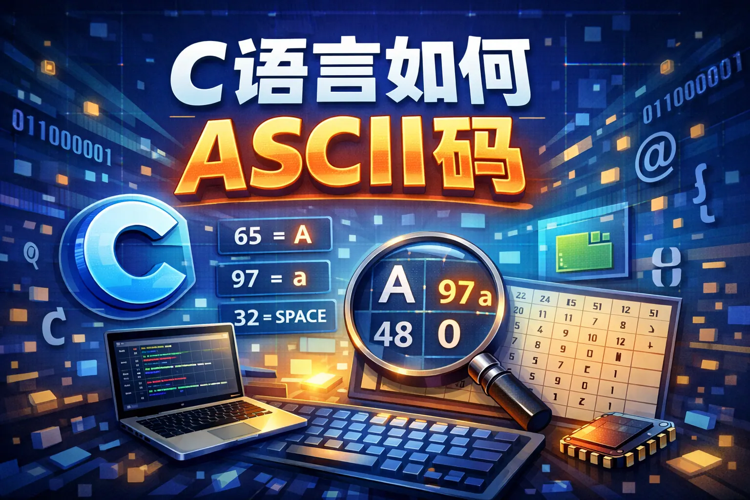 c语言如何ascii码