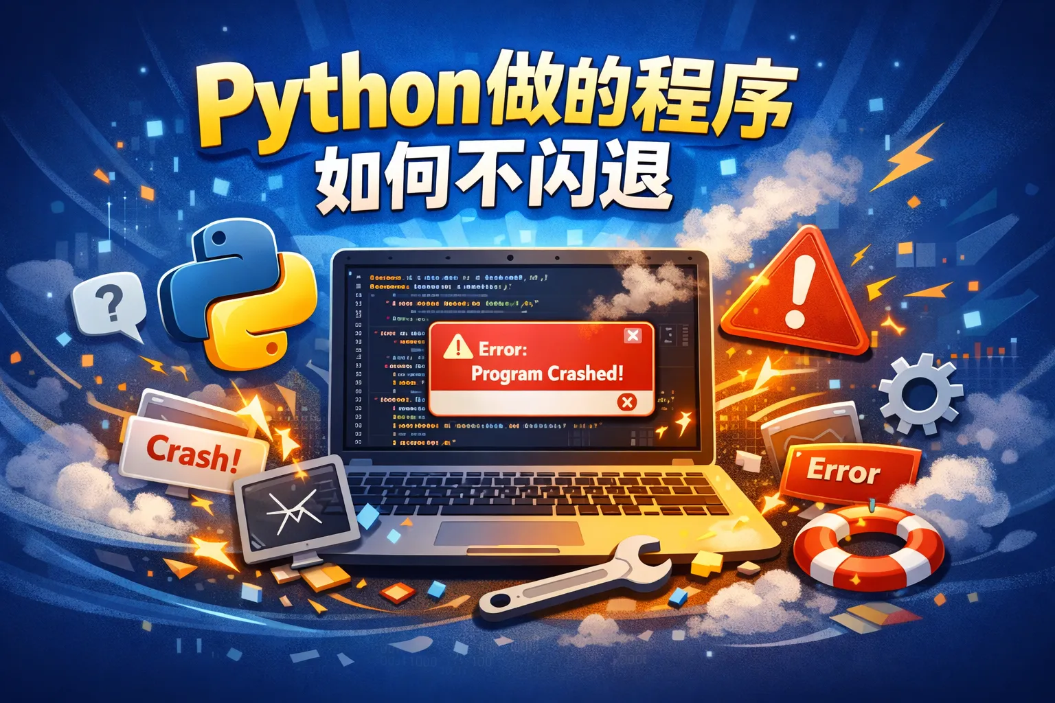 python做的程序如何不闪退