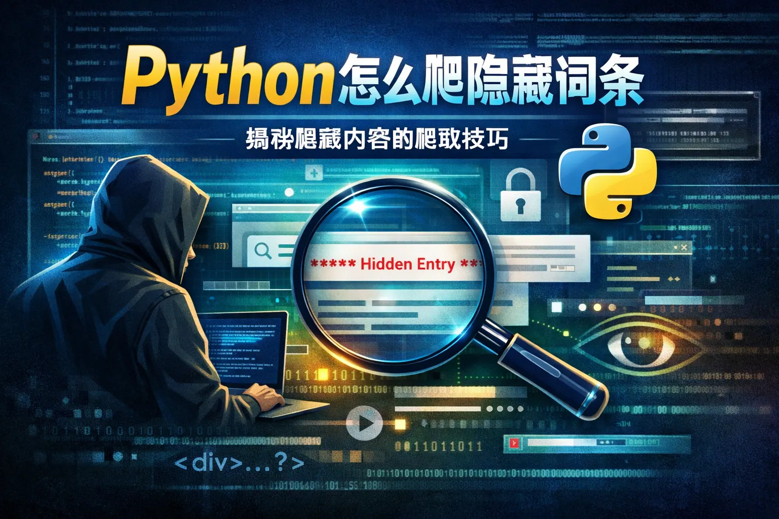 python怎么爬隐藏词条