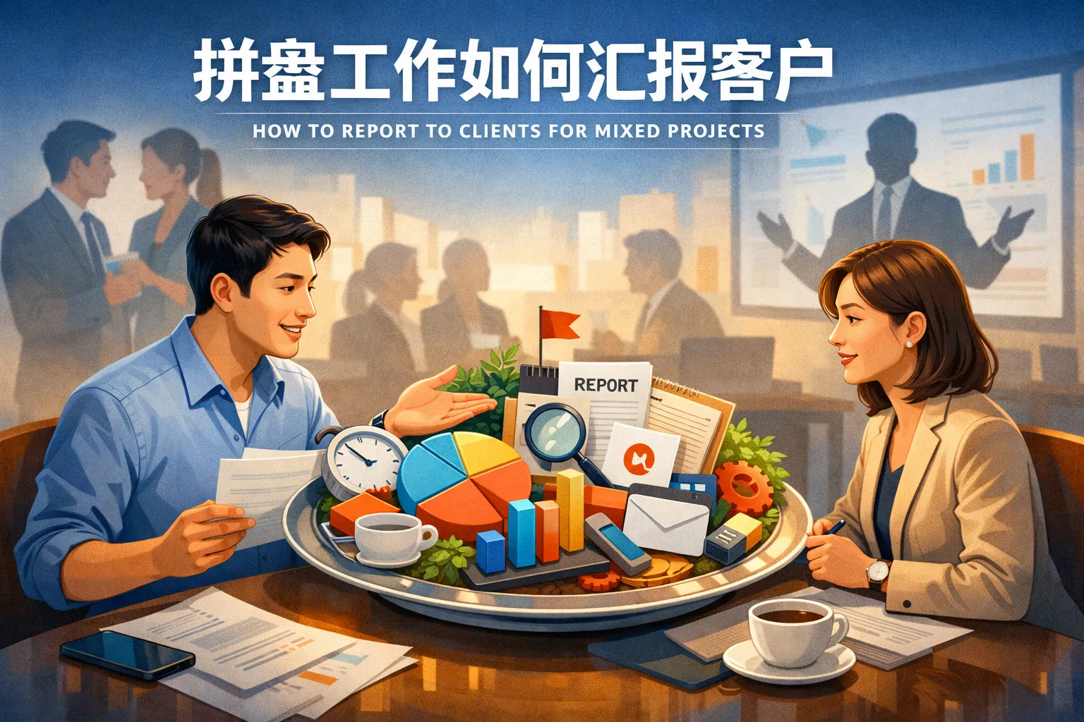 拼盘工作如何汇报客户