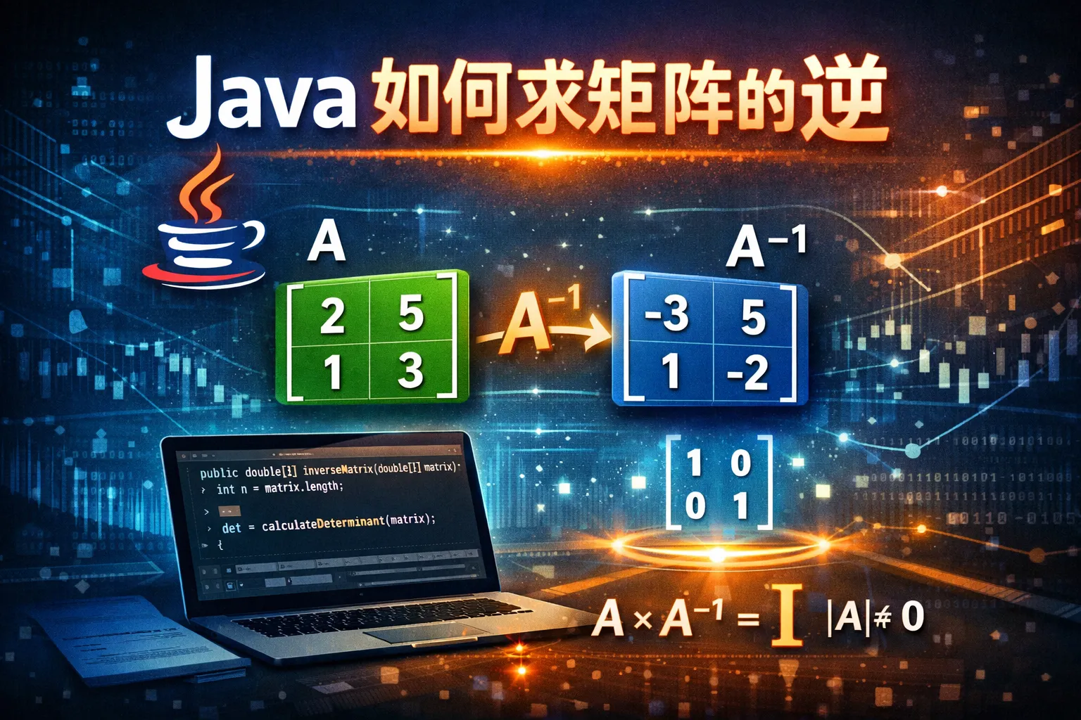 java如何求矩阵的逆
