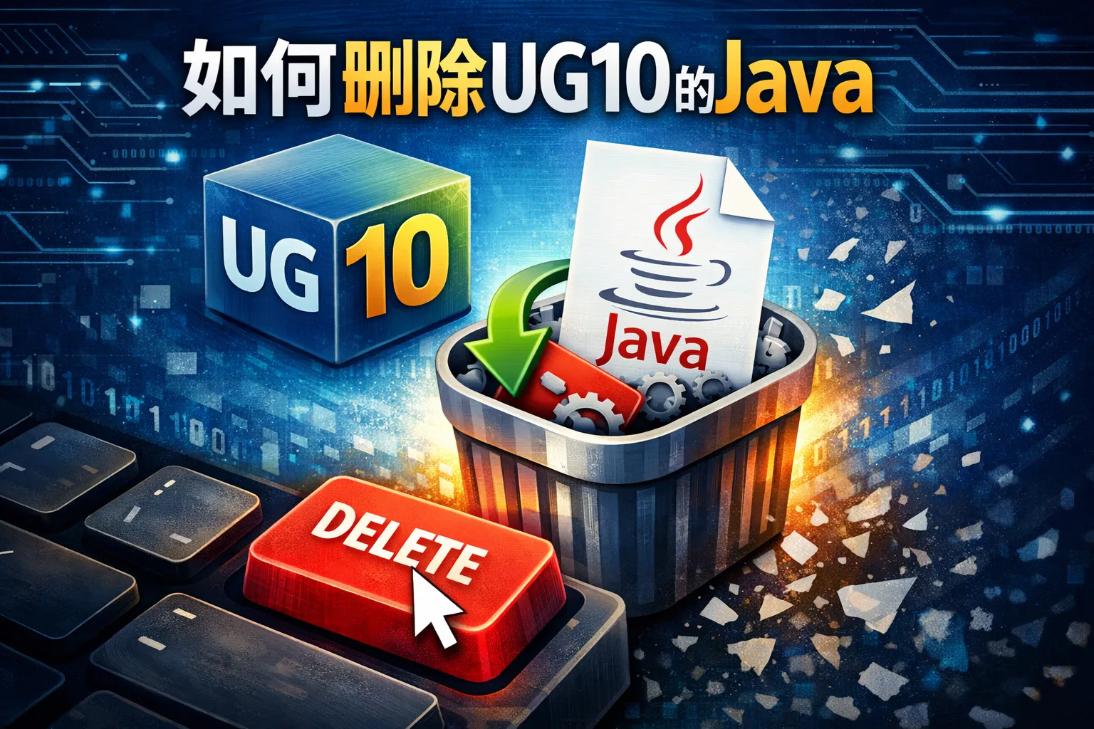 如何删除ug10的Java