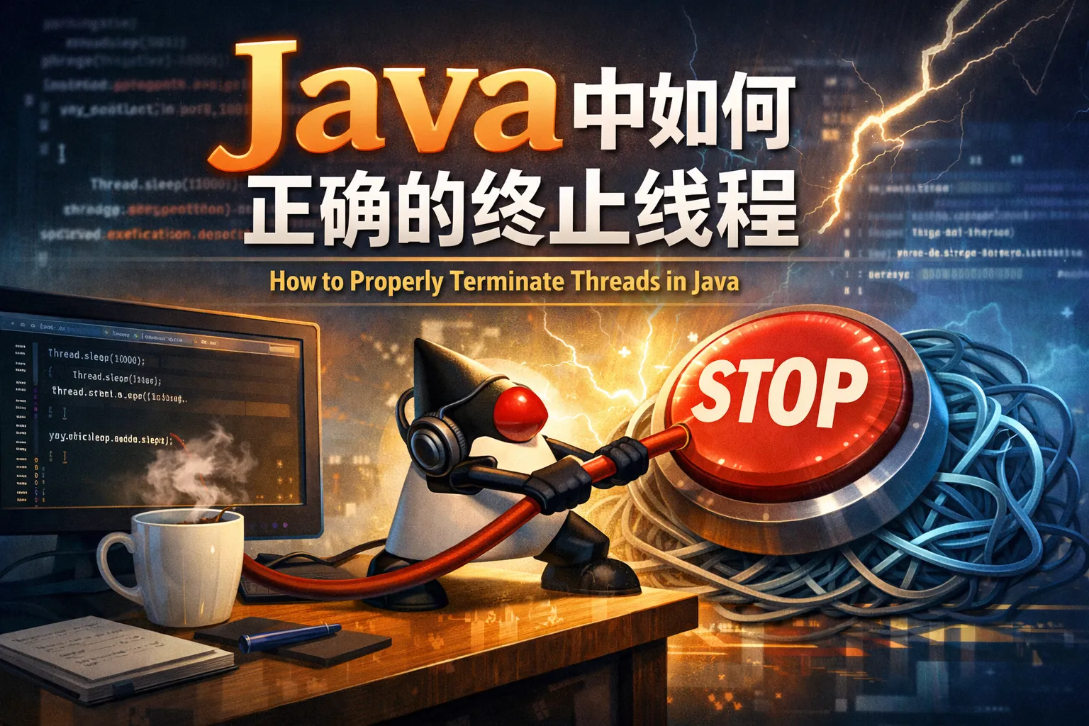 Java中如何正确的终止线程