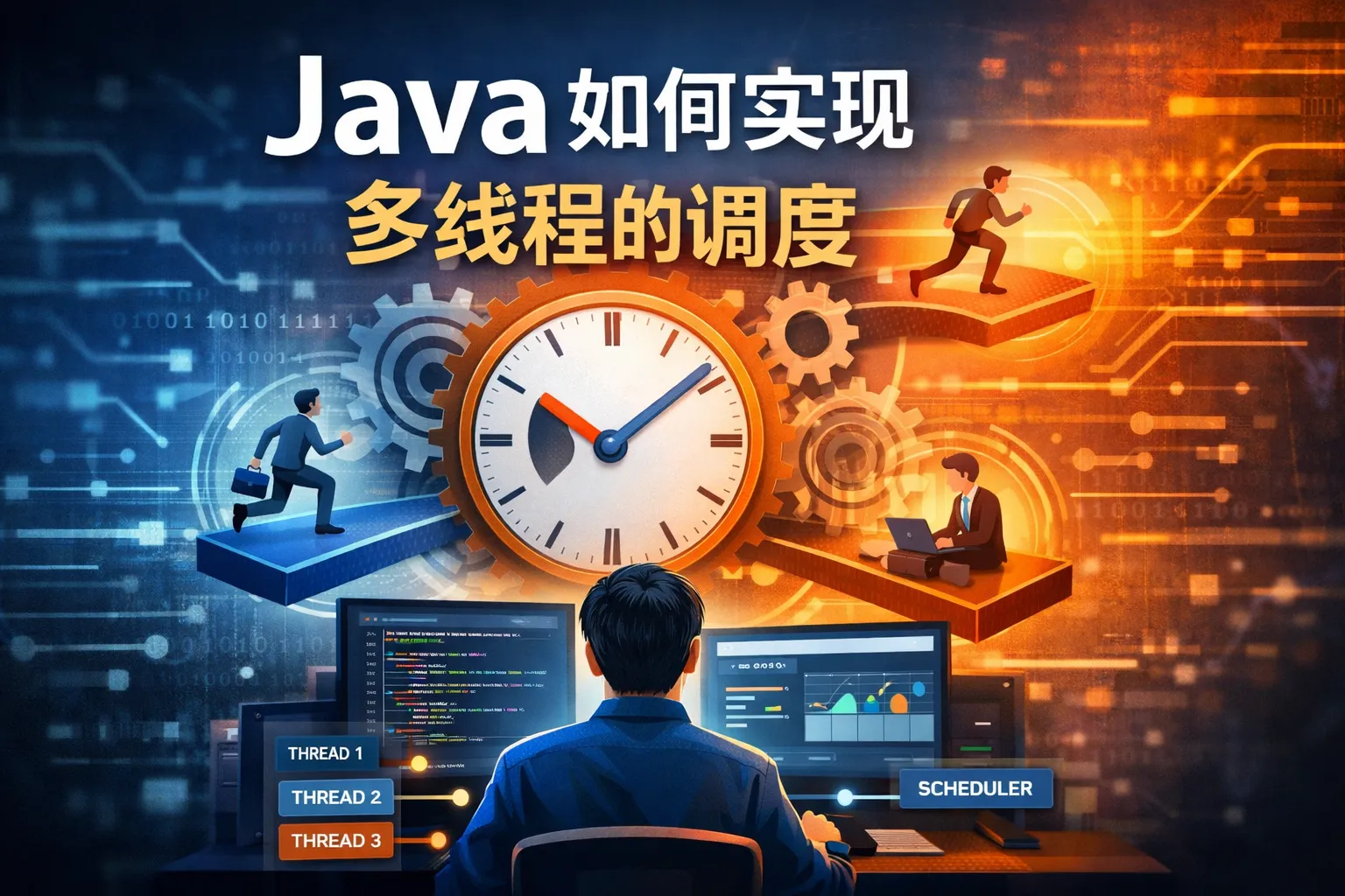 java如何实现多线程的调度