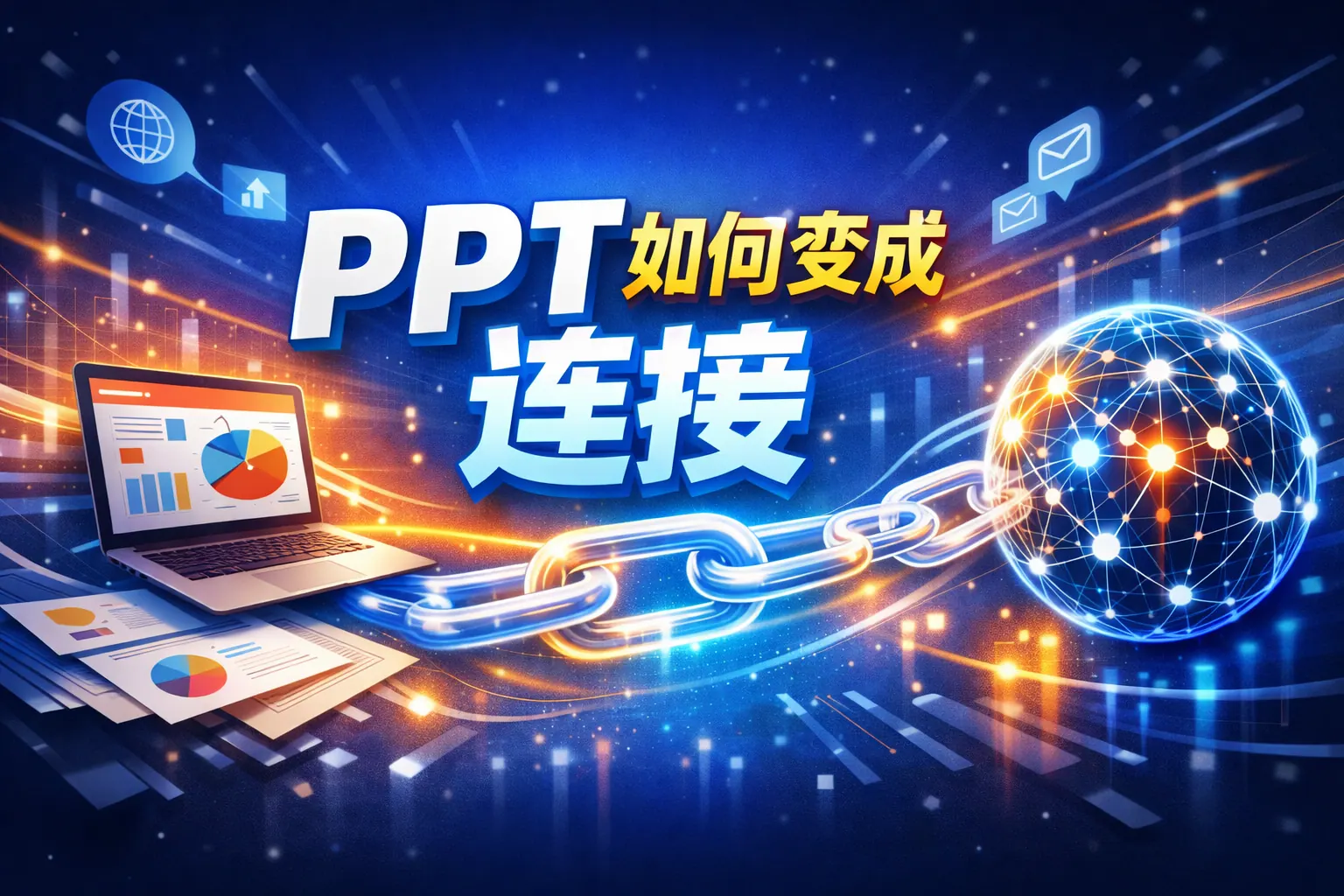 ppt如何变成连接