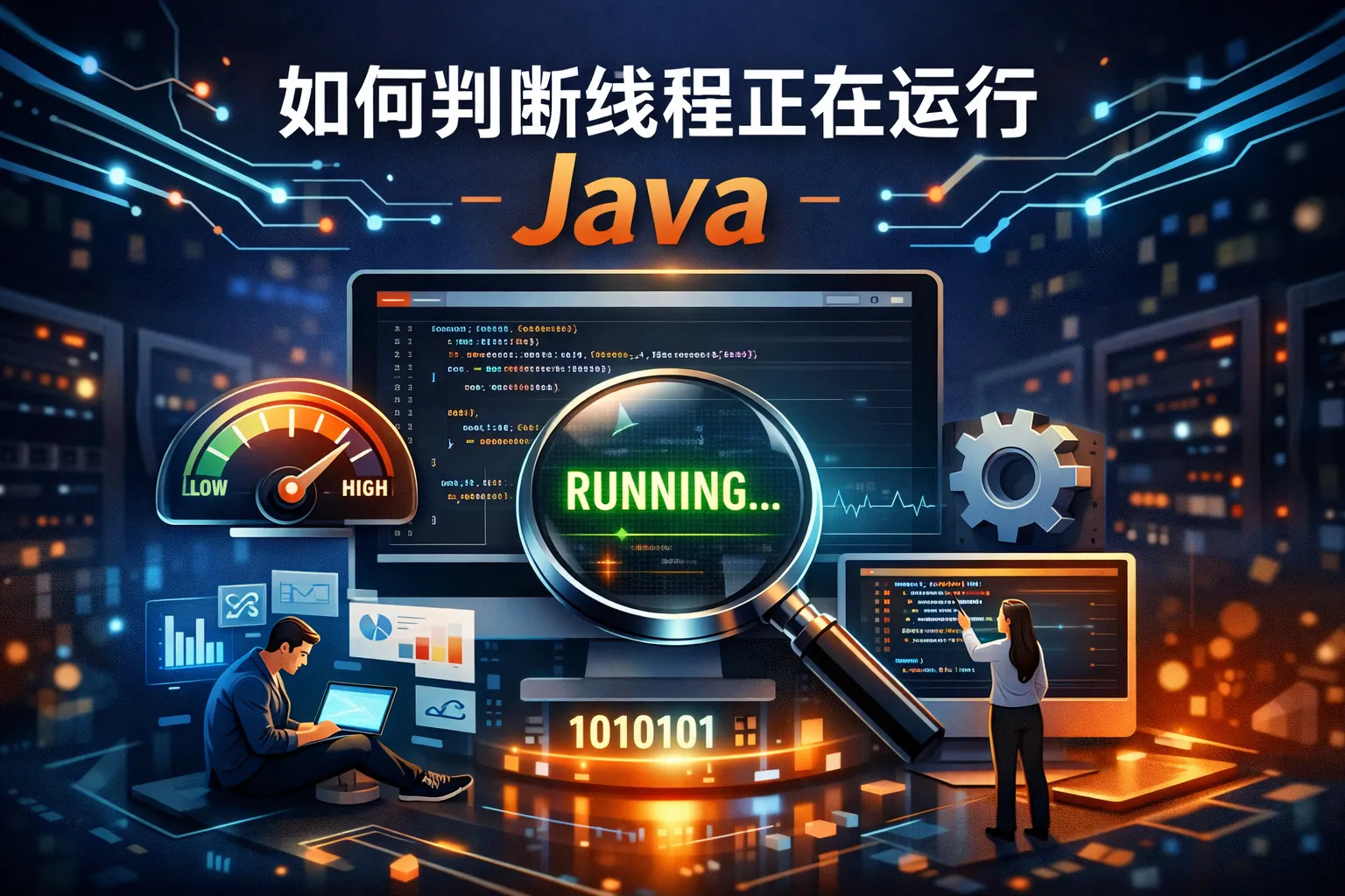 如何判断线程正在运行java