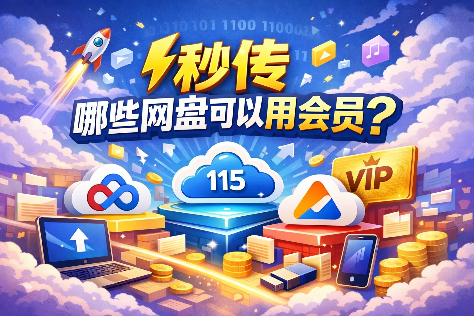 秒传哪些网盘可以用会员