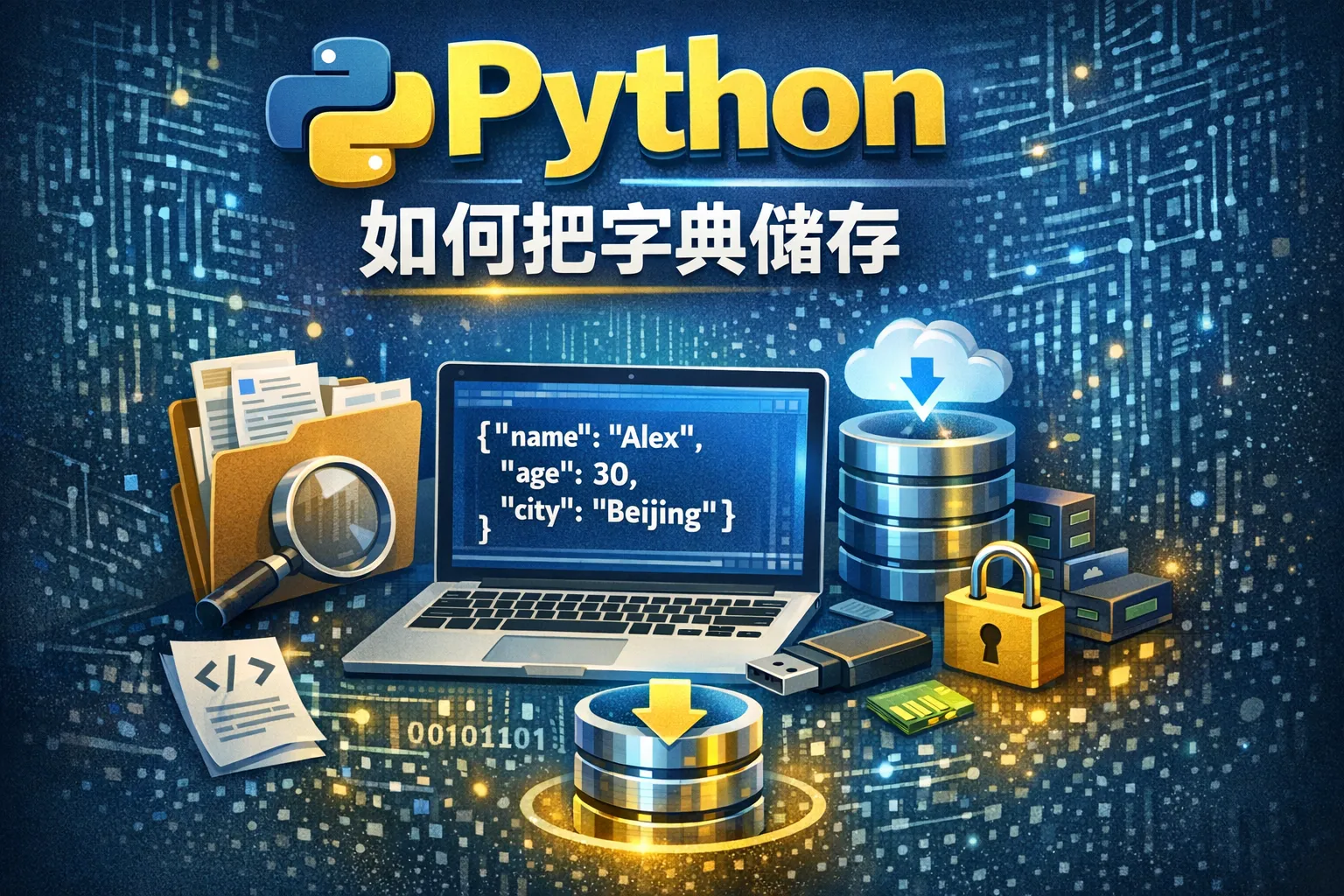 python如何把字典储存
