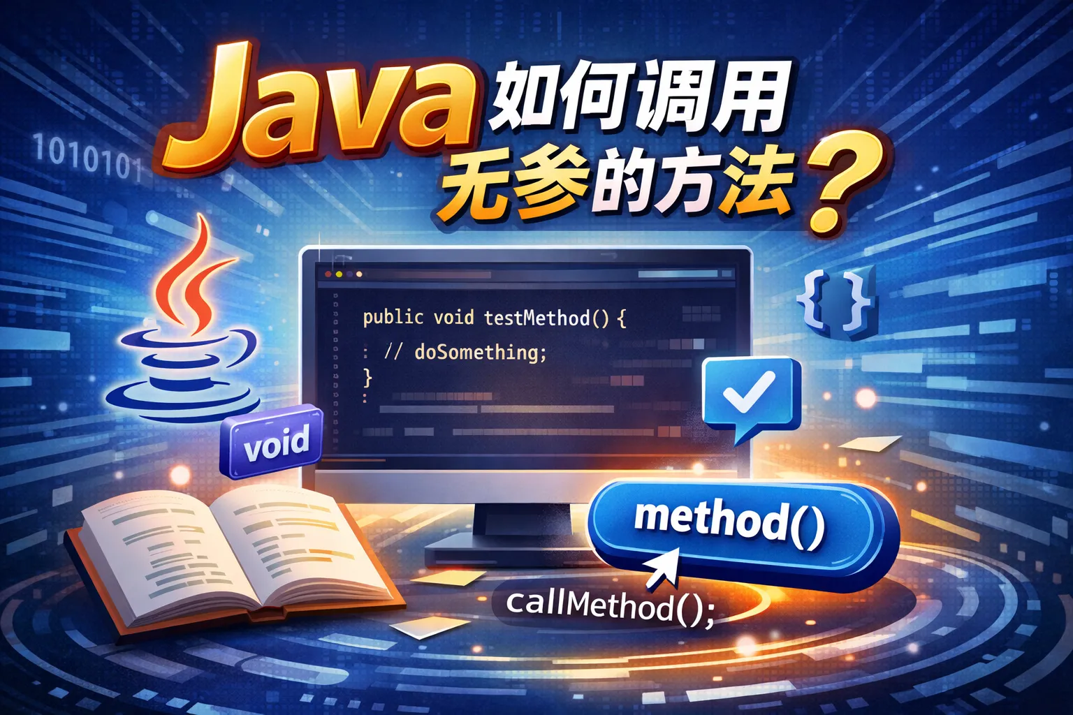 java如何调用无参的方法