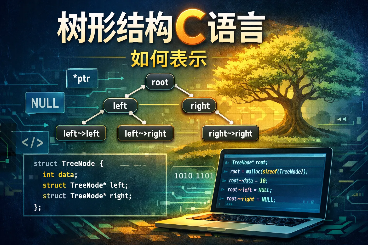 树形结构C语言如何表示