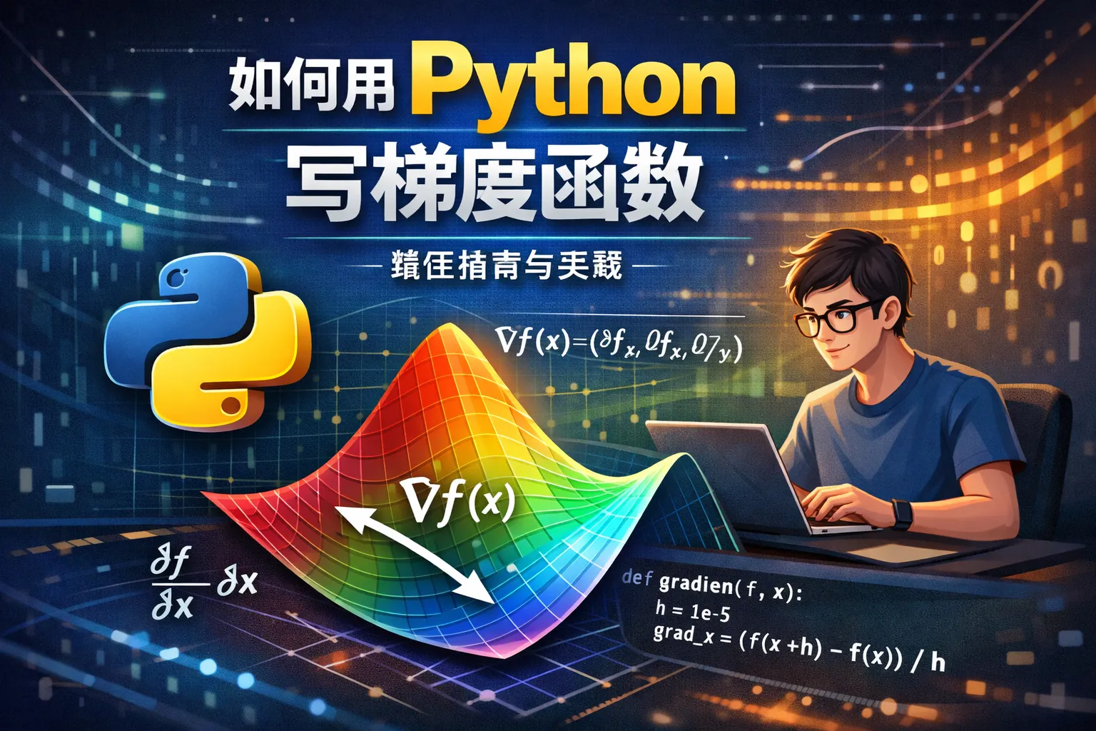 如何用python写梯度函数