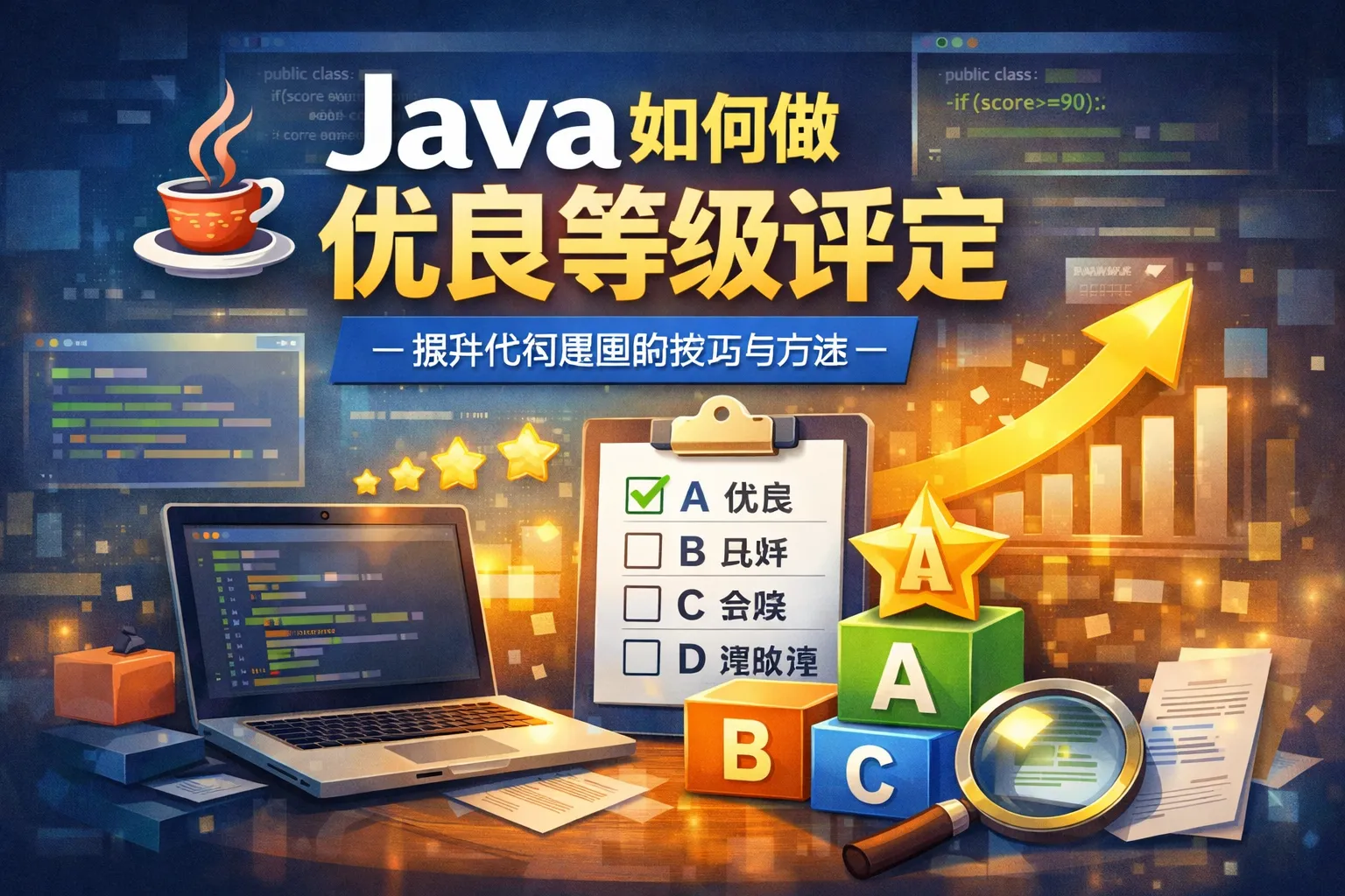 java如何做优良等级评定