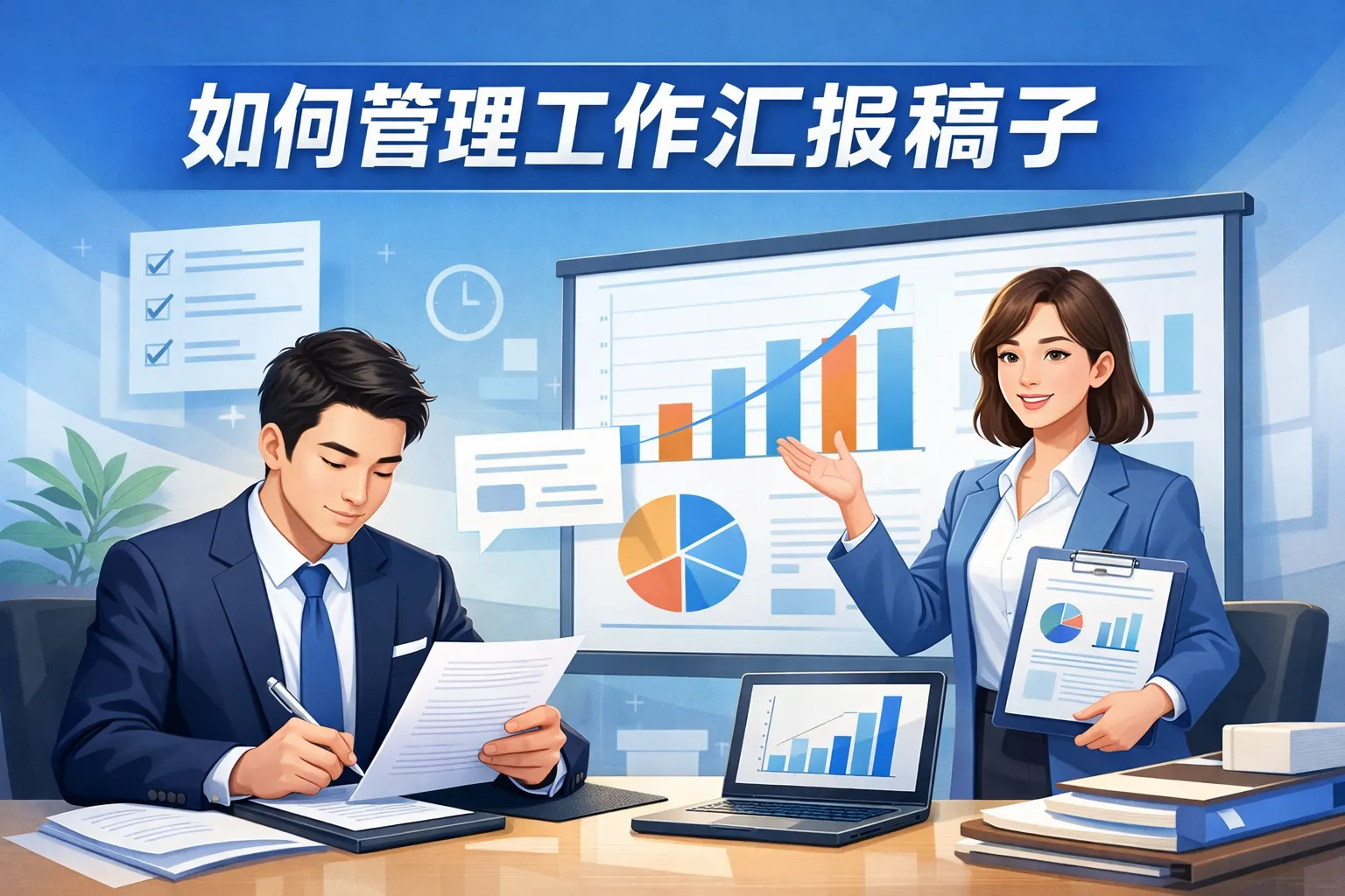 如何管理工作汇报稿子