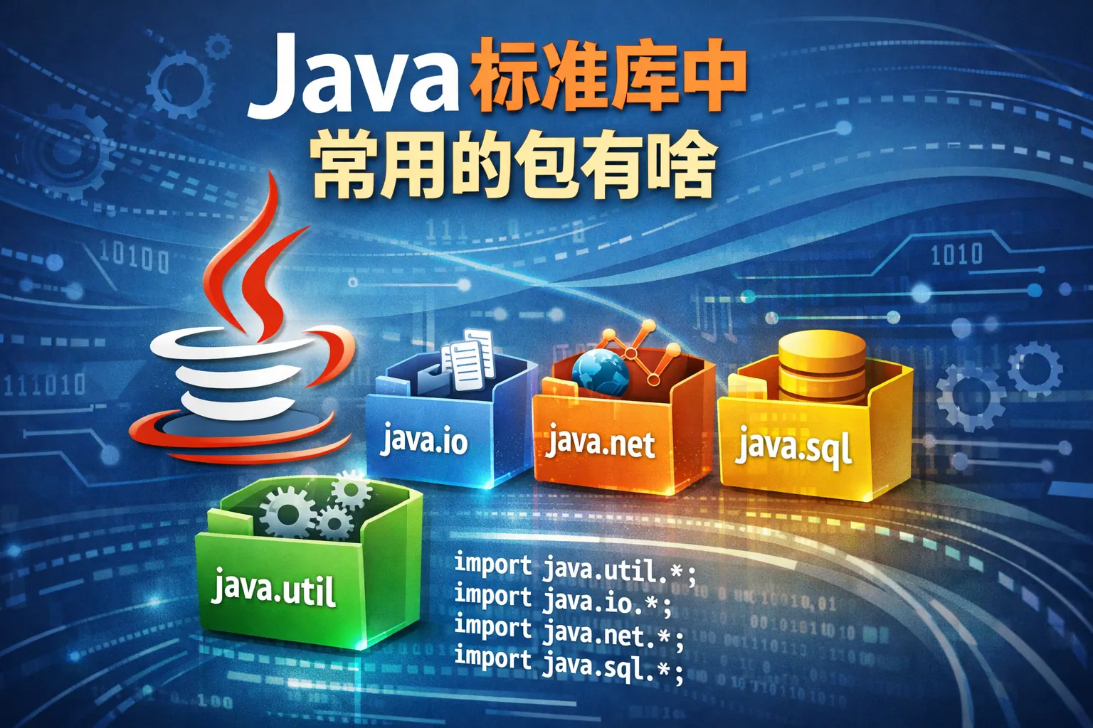 java标准库中常用的包有啥