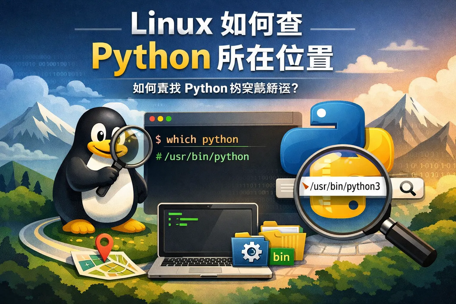 linux如何查python所在位置