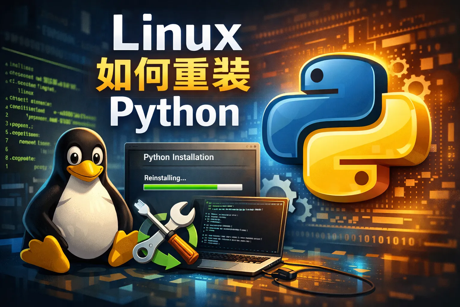 linux 如何重装python