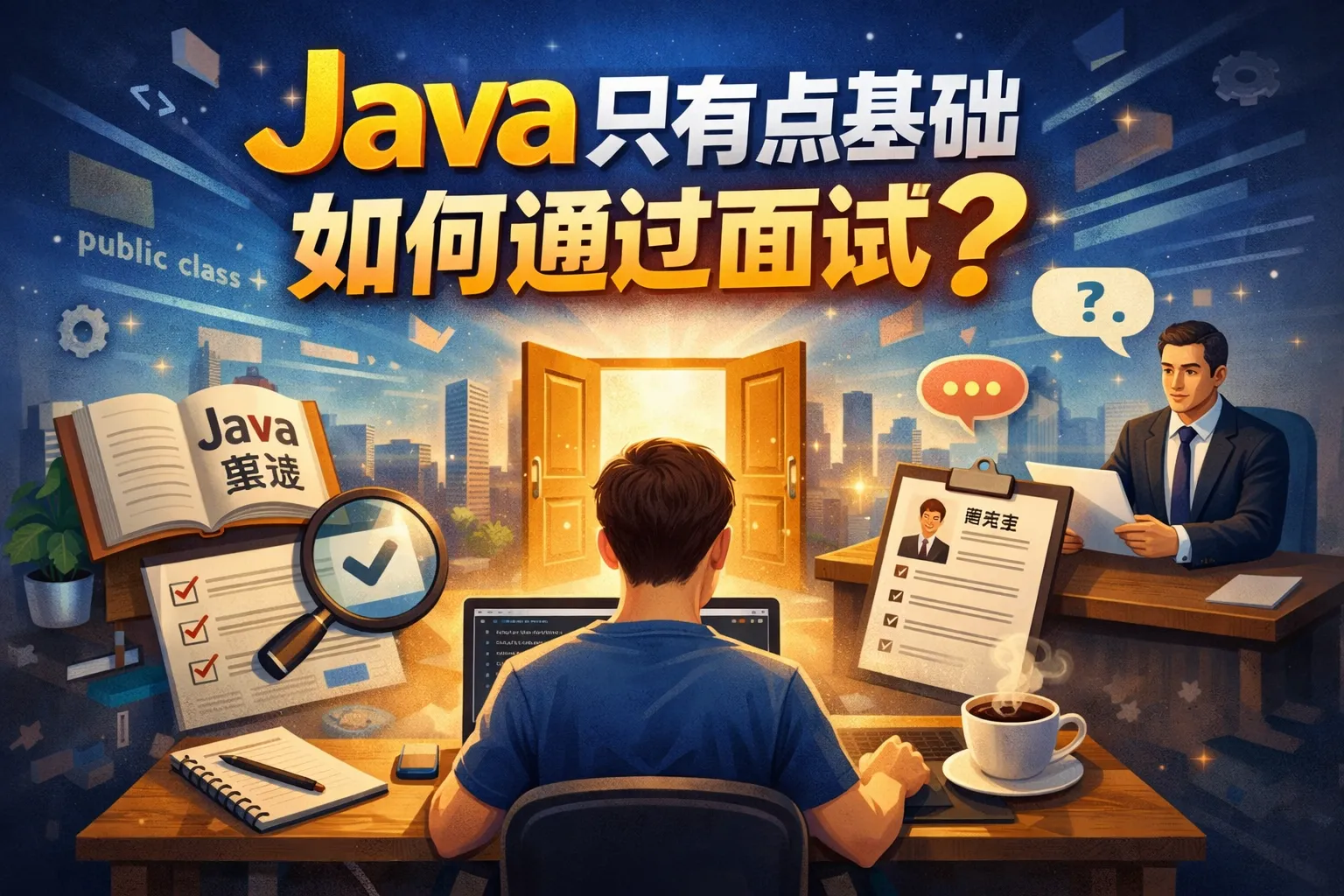 java只有点基础如何通过面试