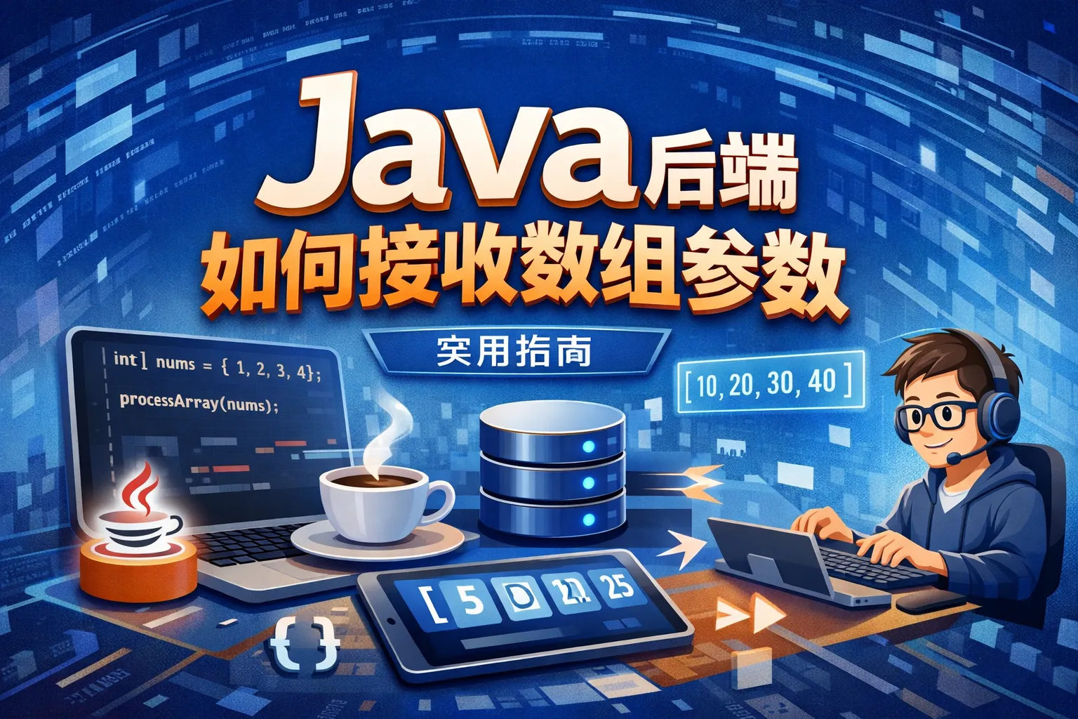 java后端如何接受数组参数