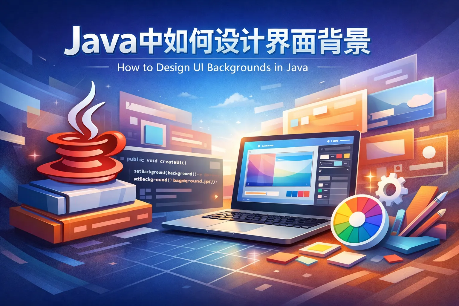 java中如何设计界面背景