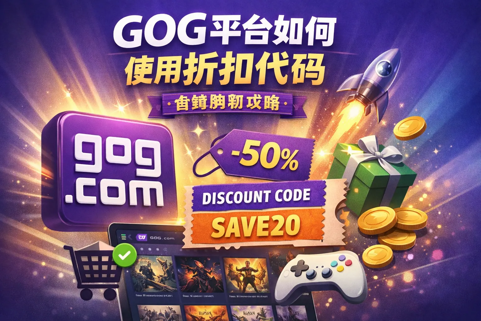 gog平台如何使用折扣代码