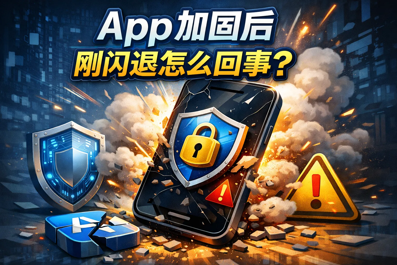 app加固后刚闪退怎么回事