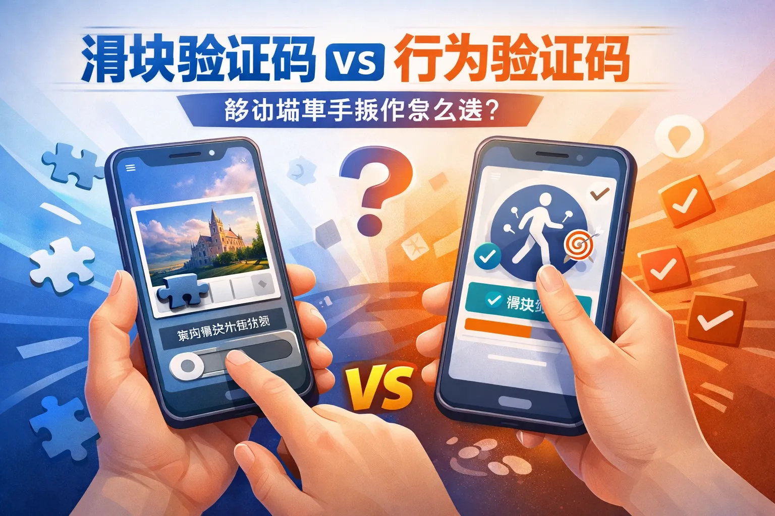 滑块验证码vs行为验证码:移动端单手操作怎么选?