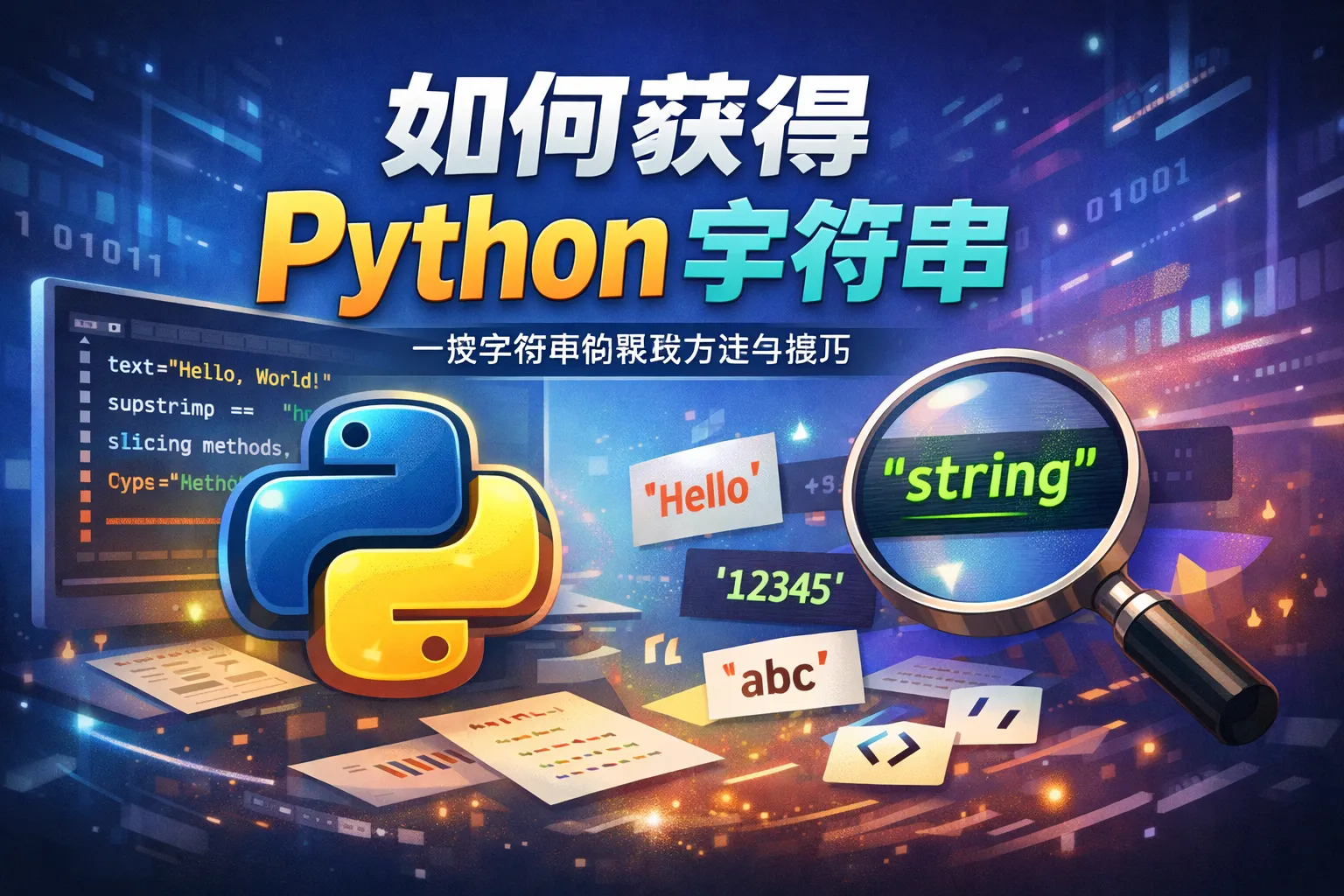 如何获得python字符串