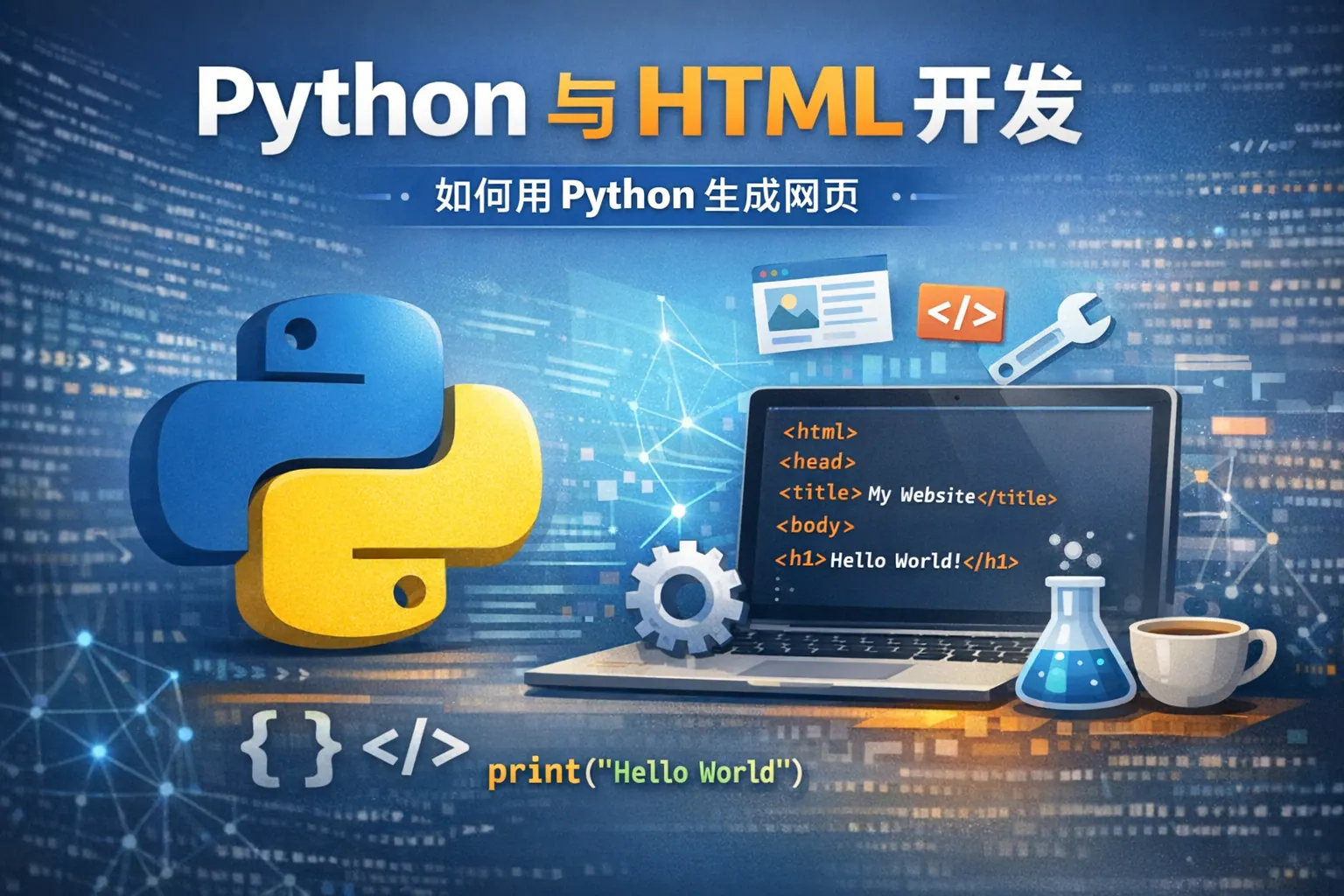 html怎么用python
