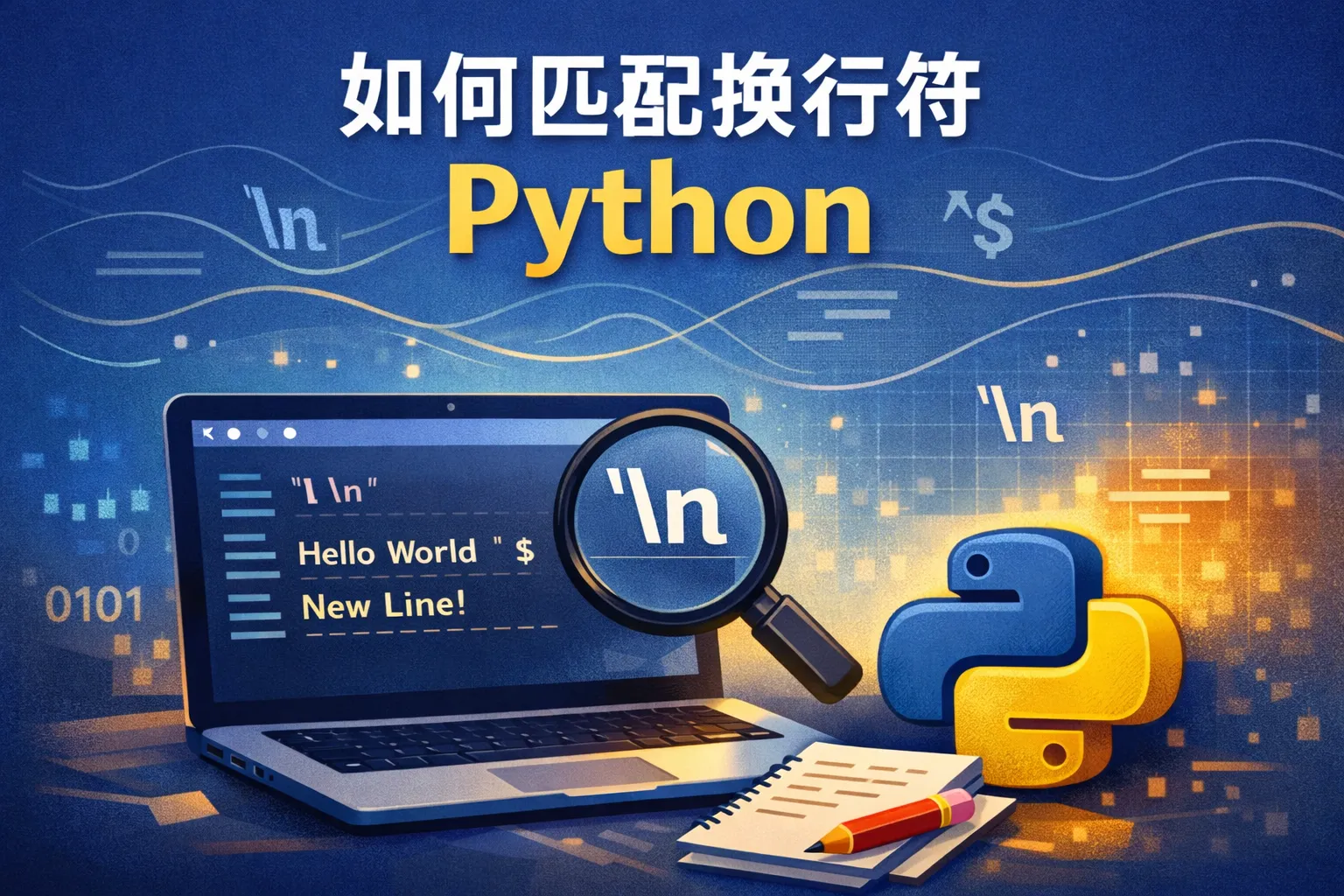 如何匹配换行符 python