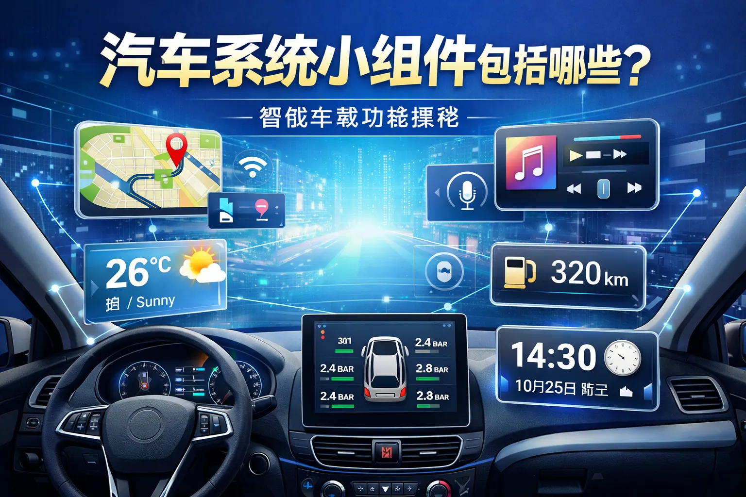 汽车系统小组件包括哪些