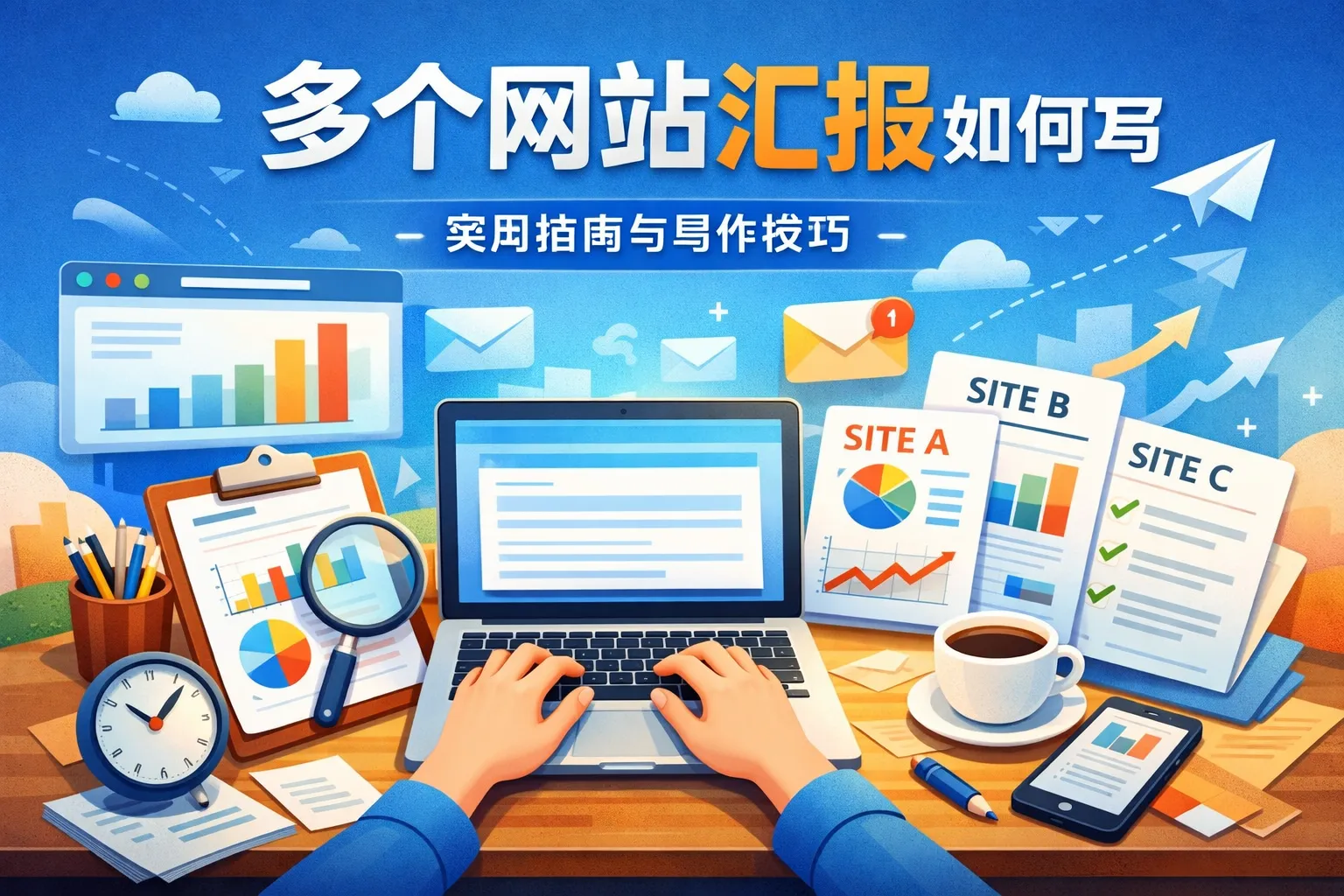 多个网站汇报如何写