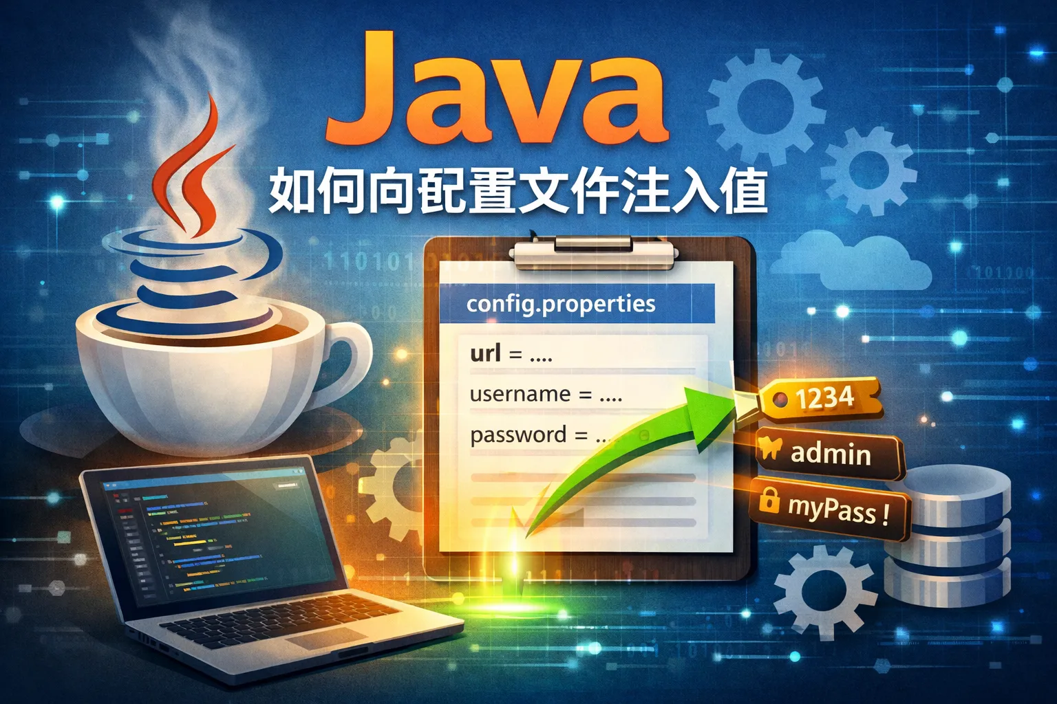 java如何向配置文件注入值
