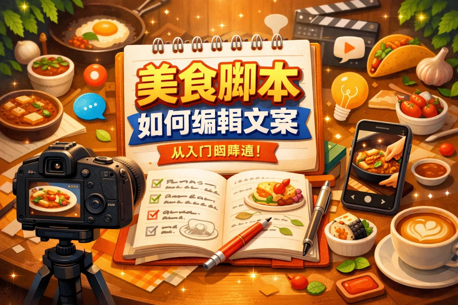 美食脚本如何编辑文案