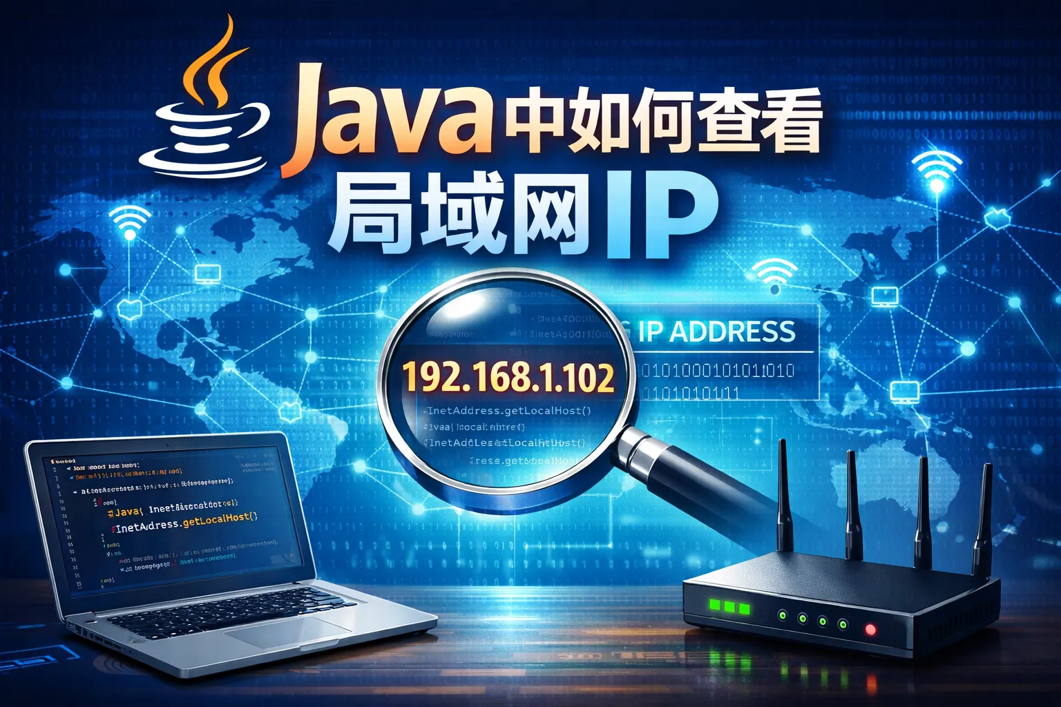 java中如何查看局域网ip