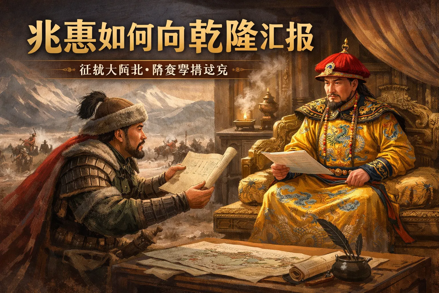 兆惠如何向乾隆汇报