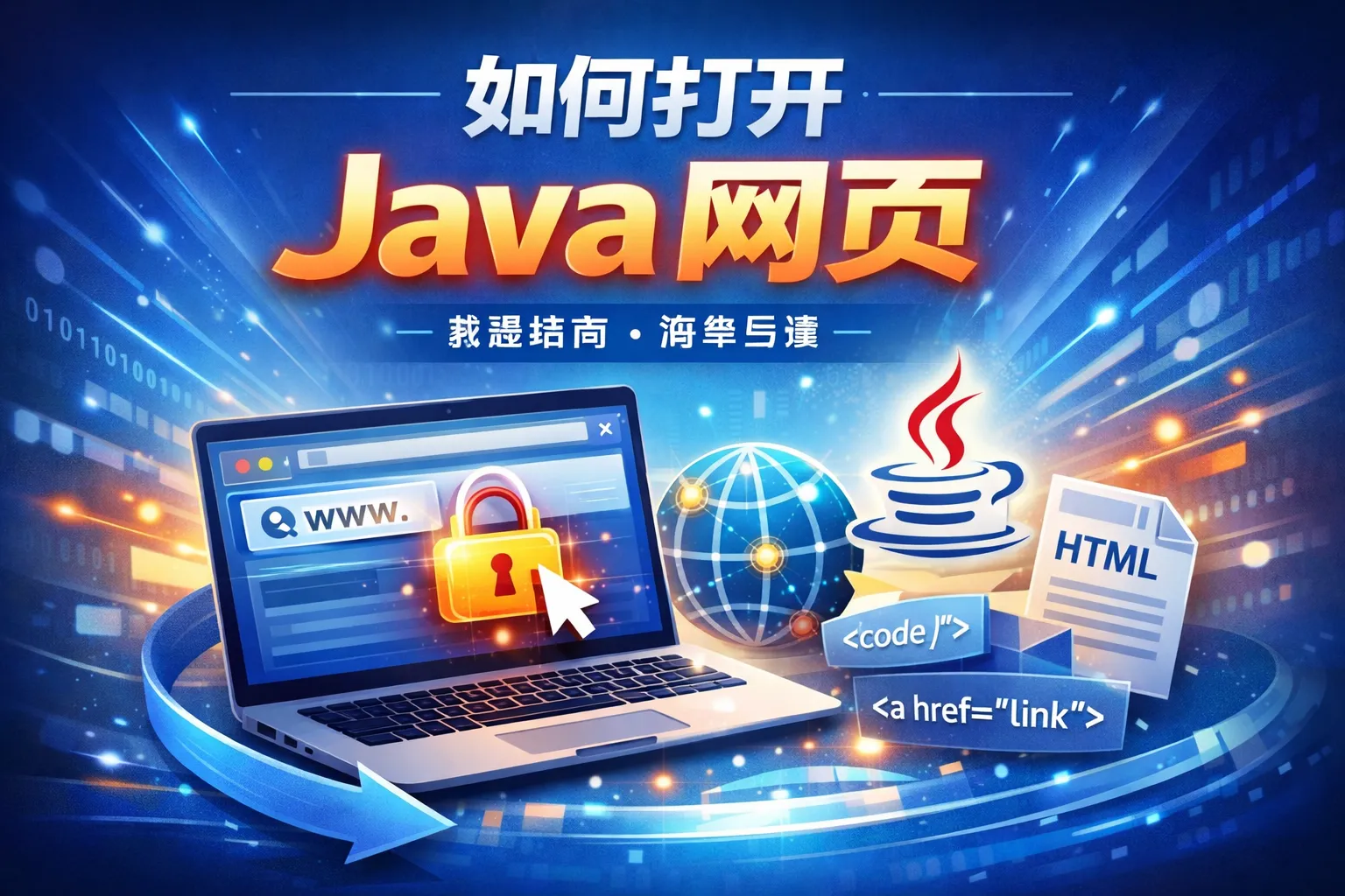 如何打开java网页