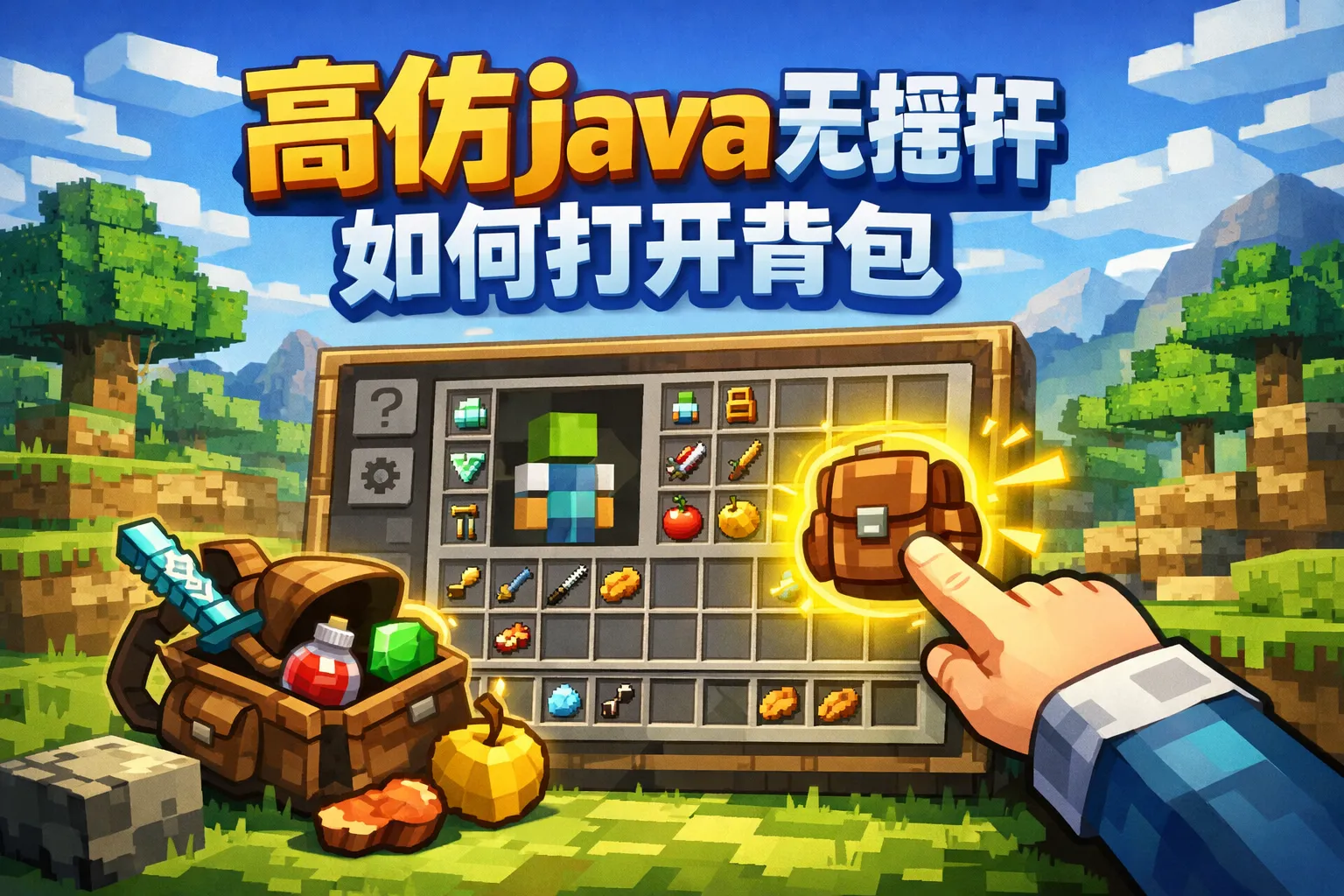 高仿java无摇杆如何打开背包