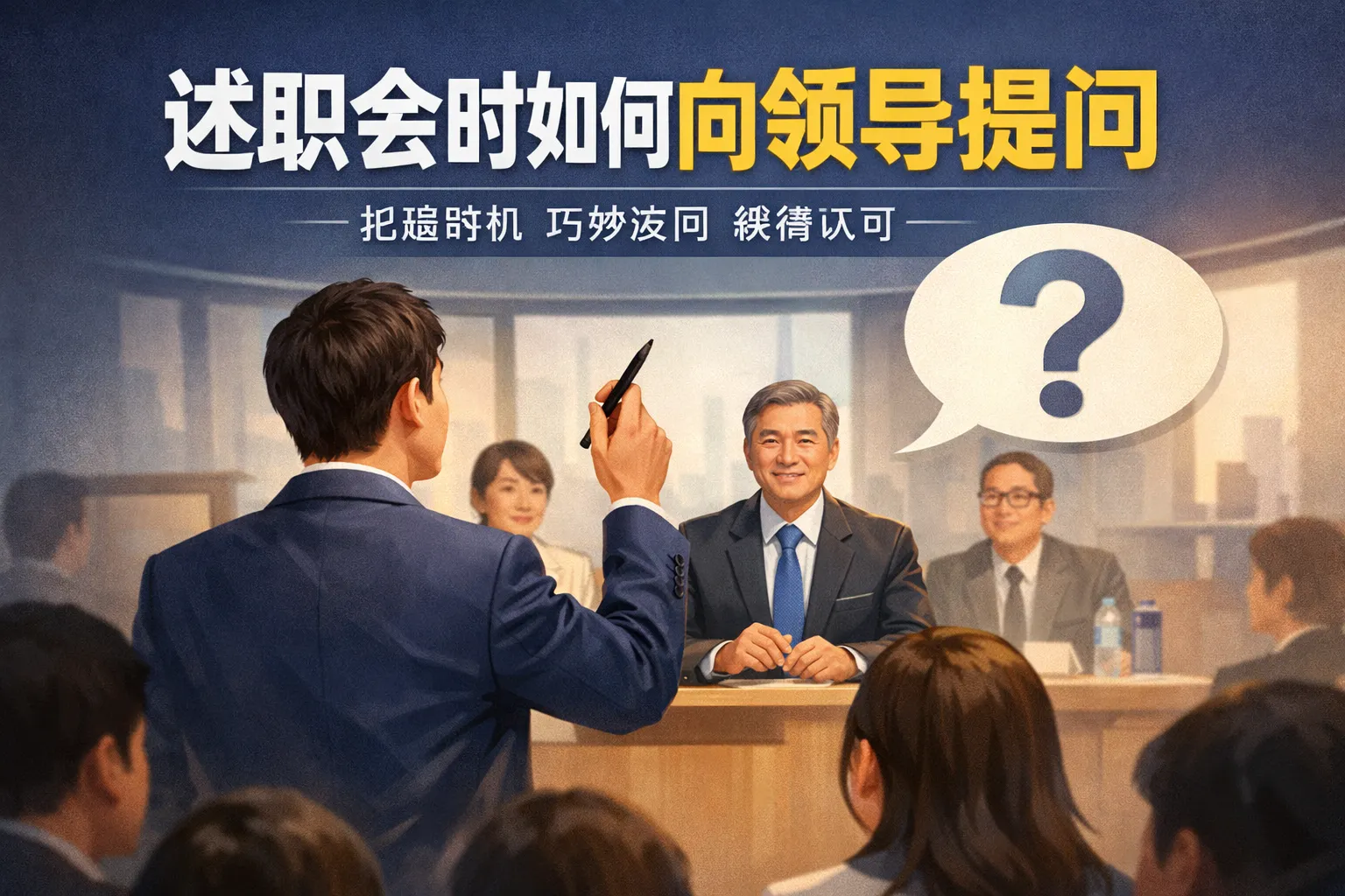 述职会时如何向领导提问